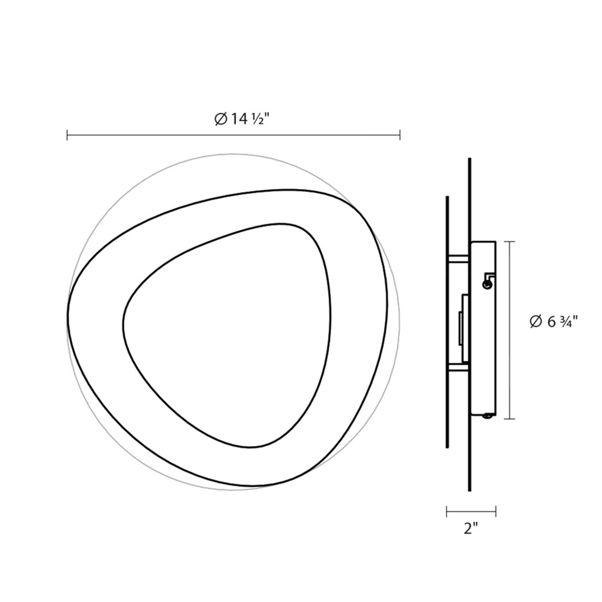 SONNEMAN Abstract Panels 14 Inch LED Wall Sconce