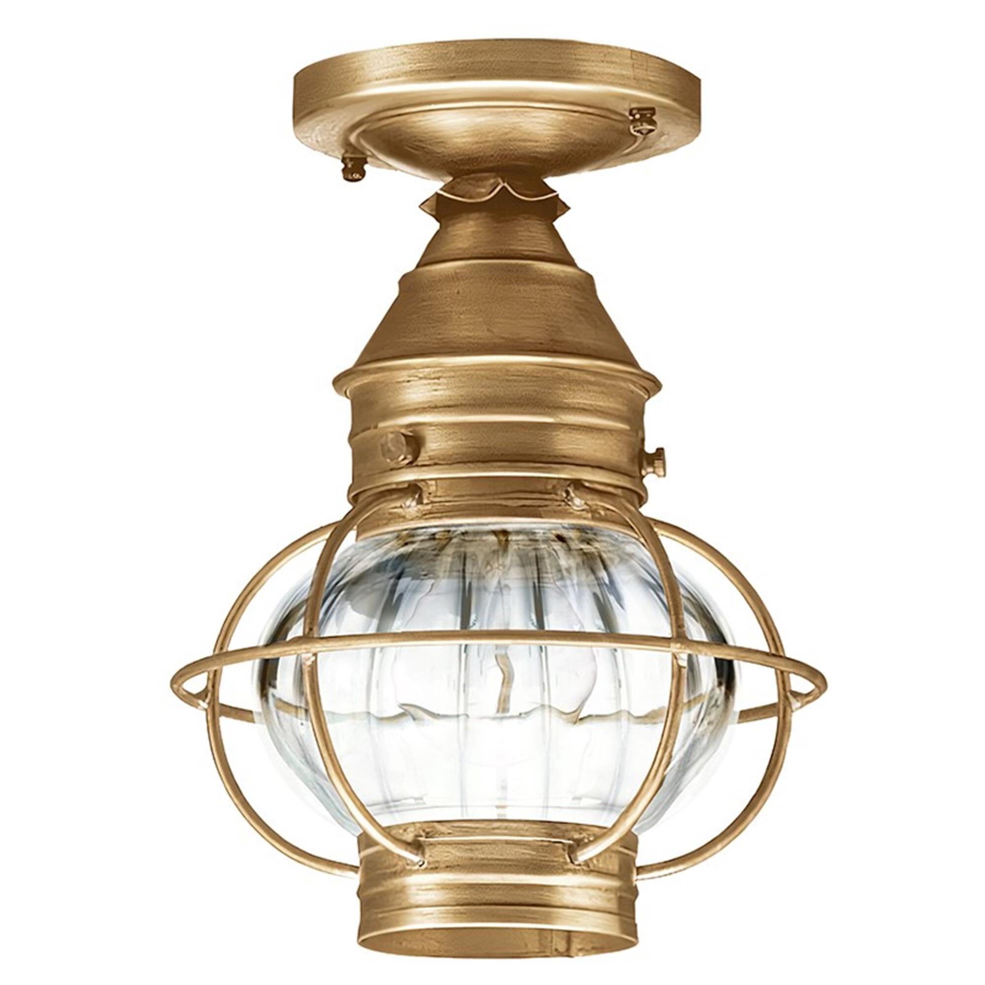 Onion 8 Inch Outdoor Flush Mount,