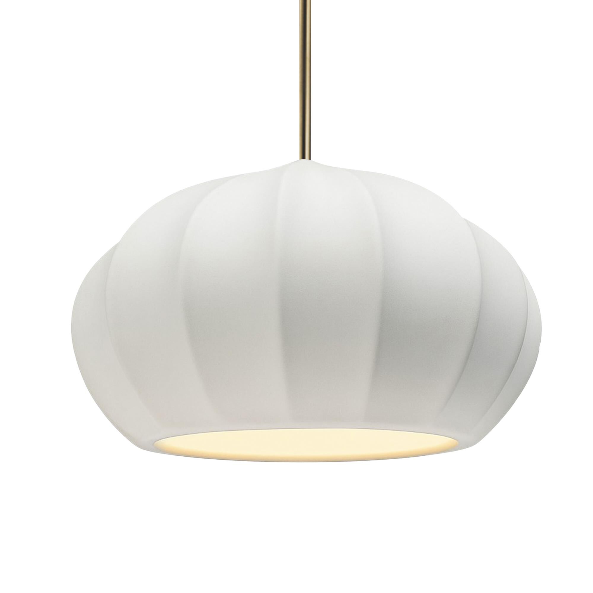 Fluted 13 Inch Large Pendant by Justice Design Group