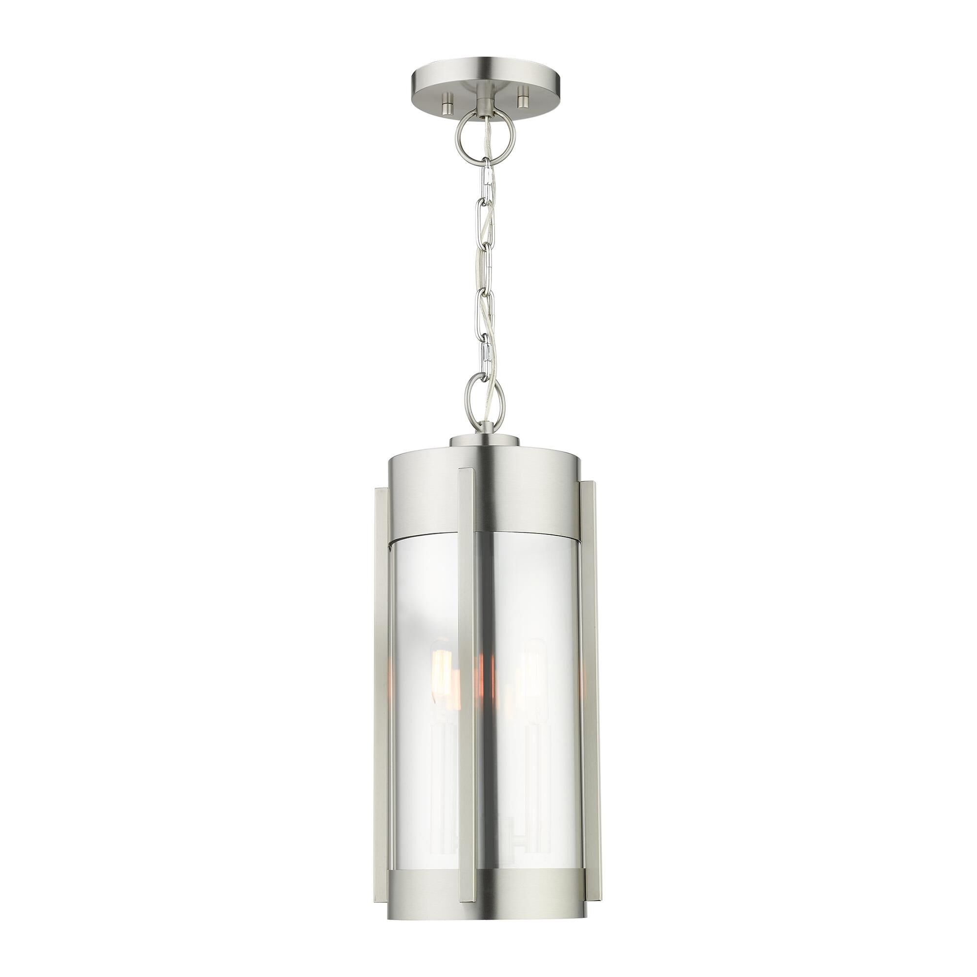 Sheridan 18 Inch Tall 2 Light Outdoor Hanging Lantern by Livex Lighting