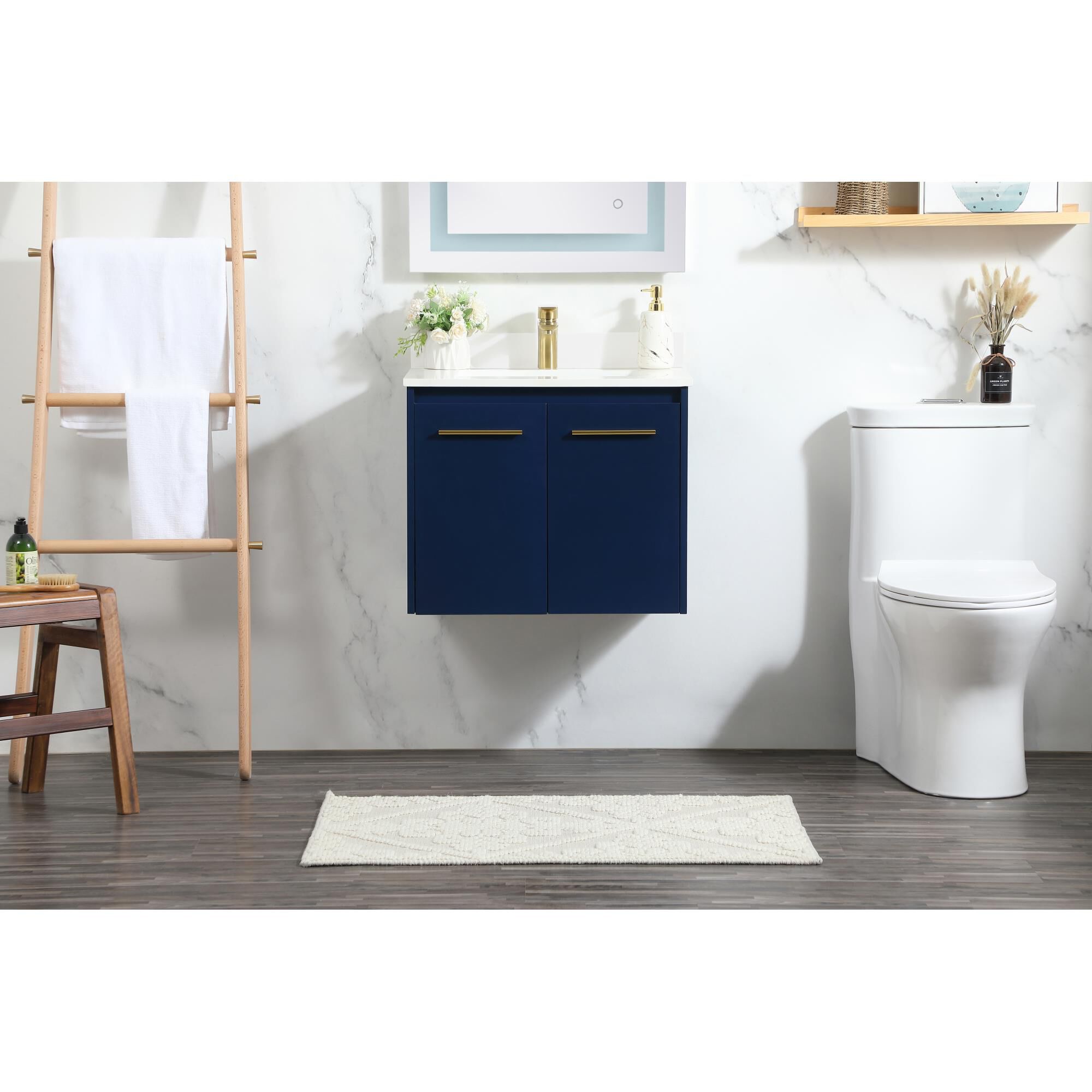 Shown in Blue finish