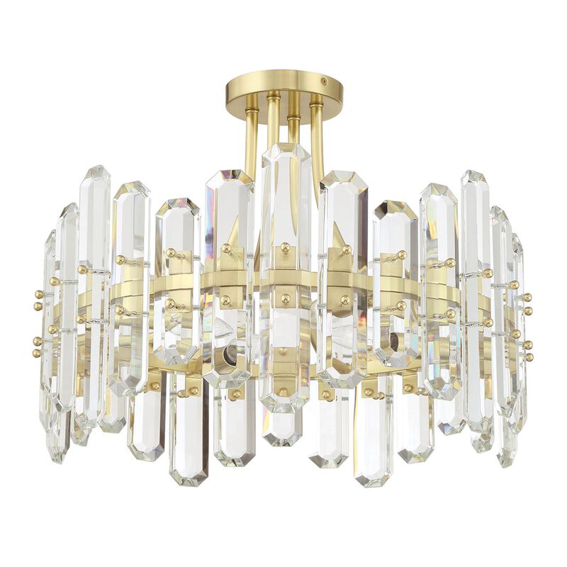 Bolton 21 Inch 4 Light Semi Flush Mount by Crystorama