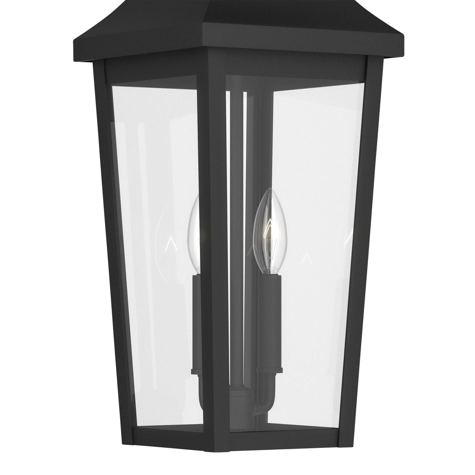 Shown in Textured Black finish and Clear glass