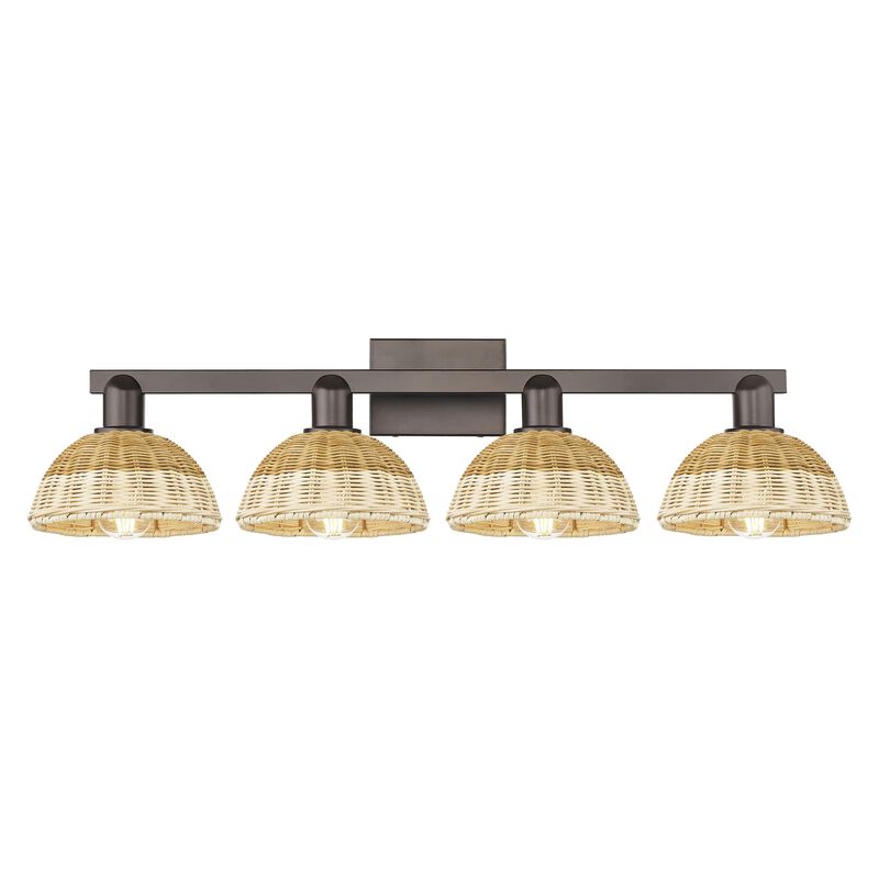 Bruno Marashlian Natural Ballston Dome 36 Inch Bath Vanity Light by Innovations Lighting