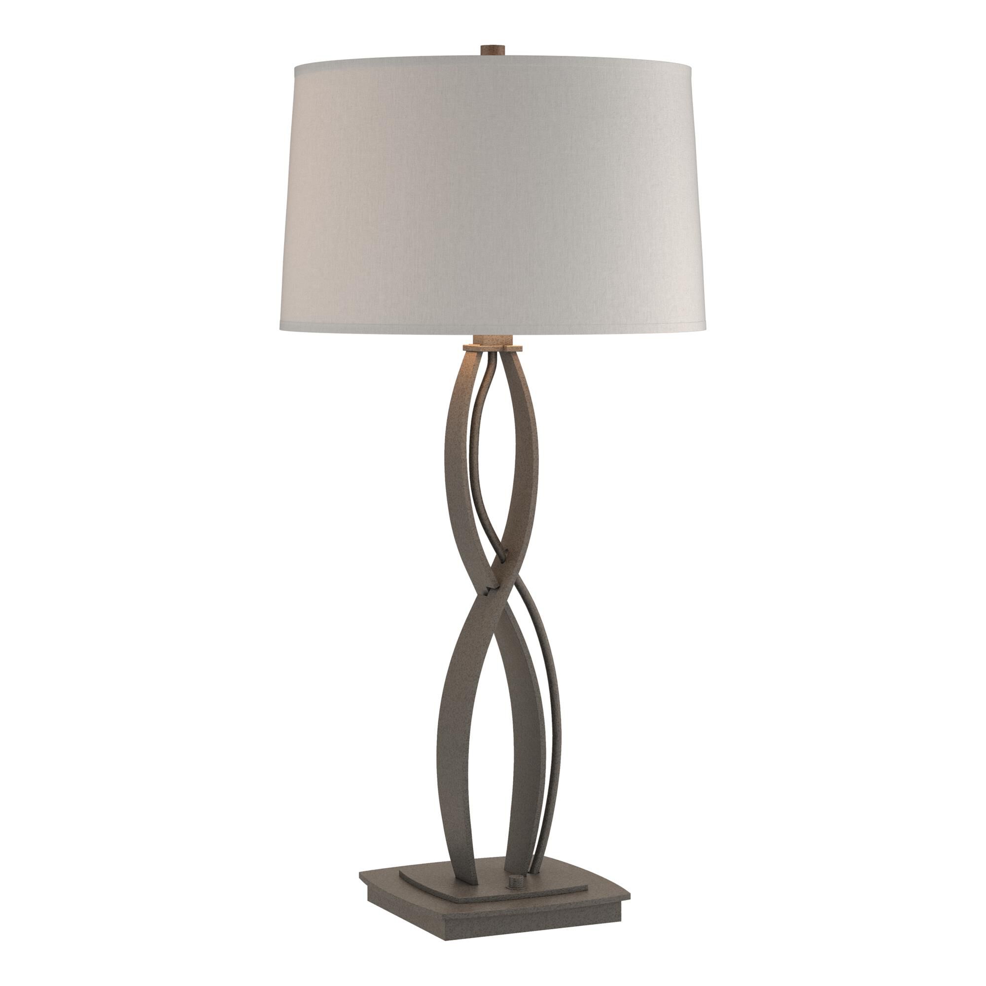Shown in Natural Iron finish and Flax shade