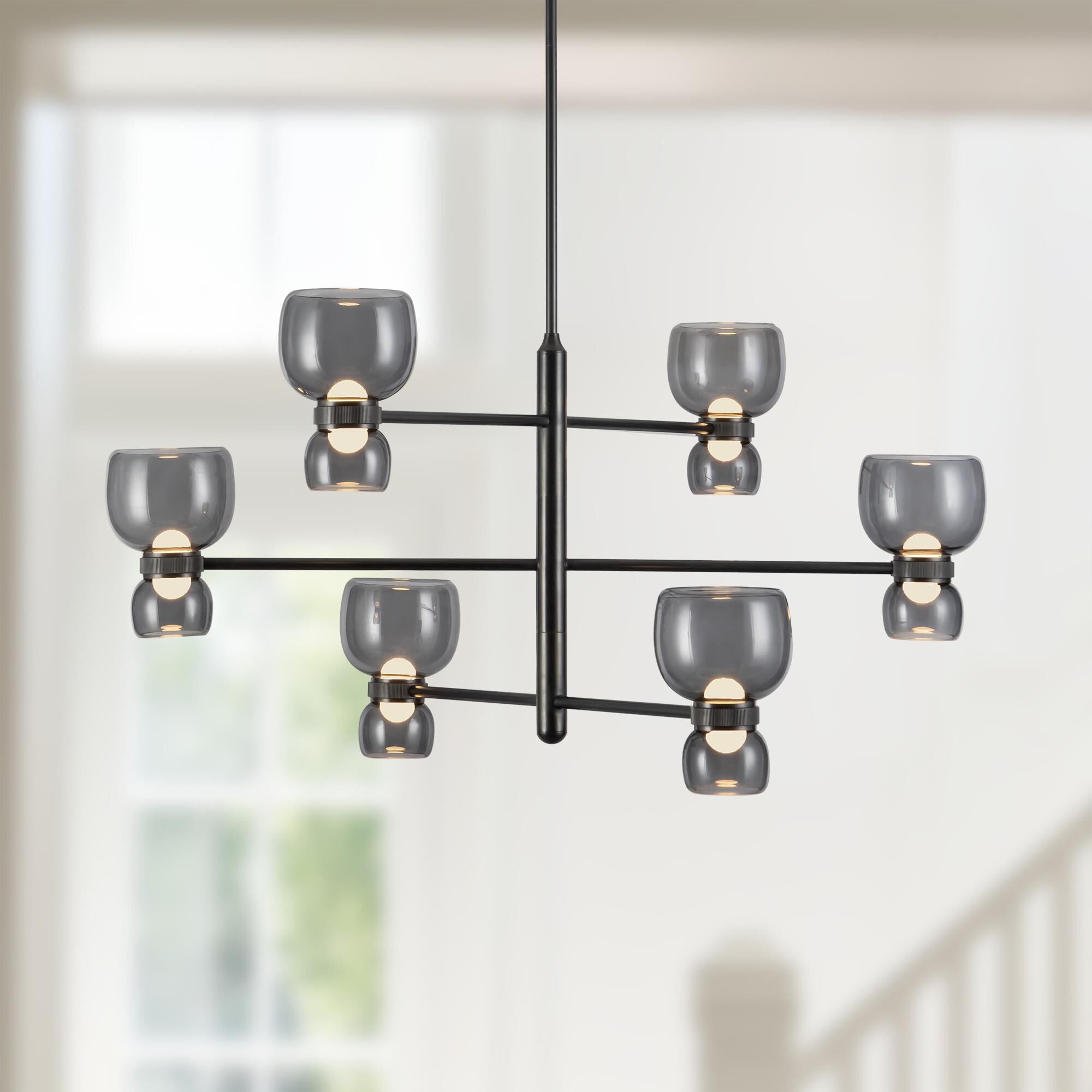 Shown in Urban Bronze finish and Smoked glass