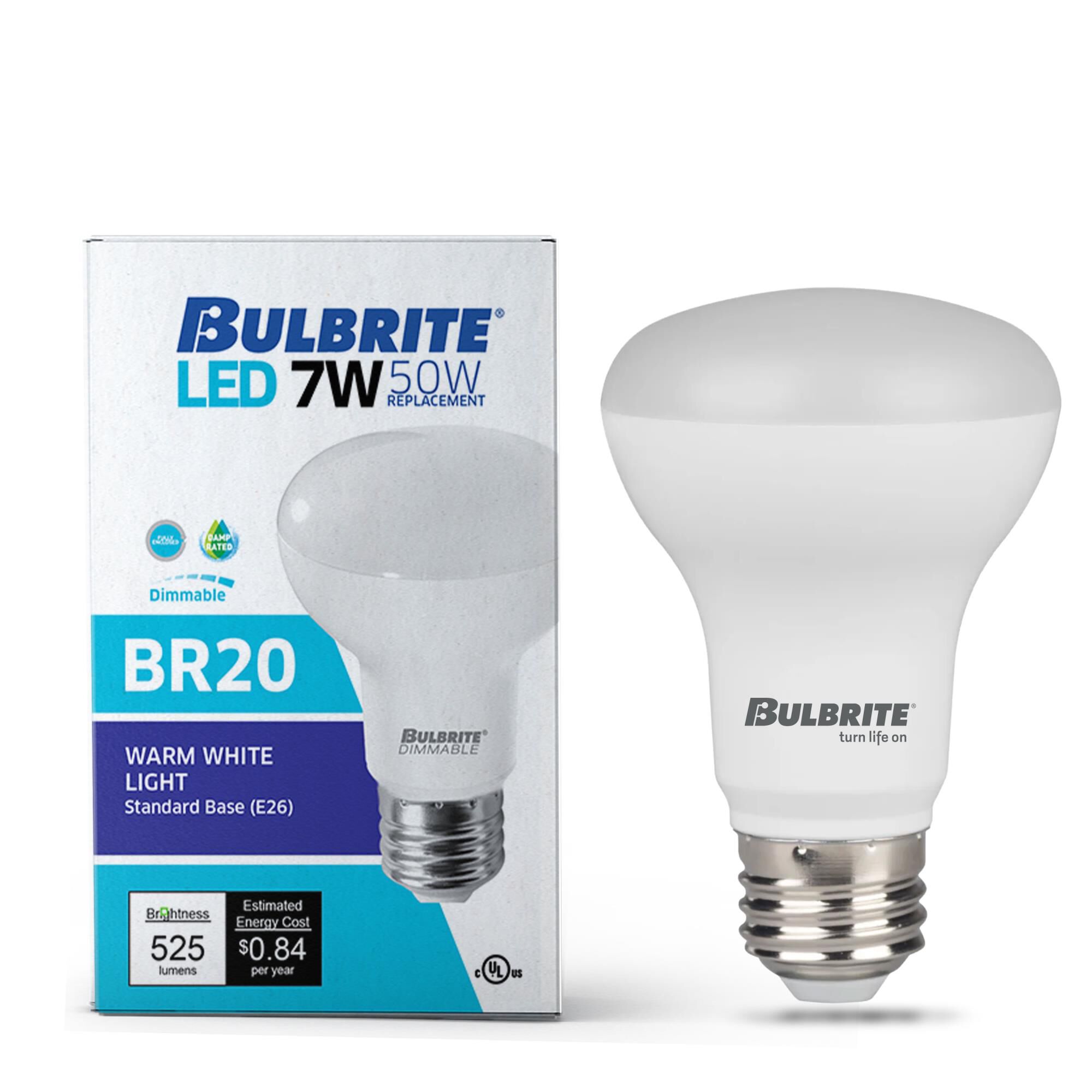 Dimmable 7 Watt 2700K R20 LED Light Bulb,