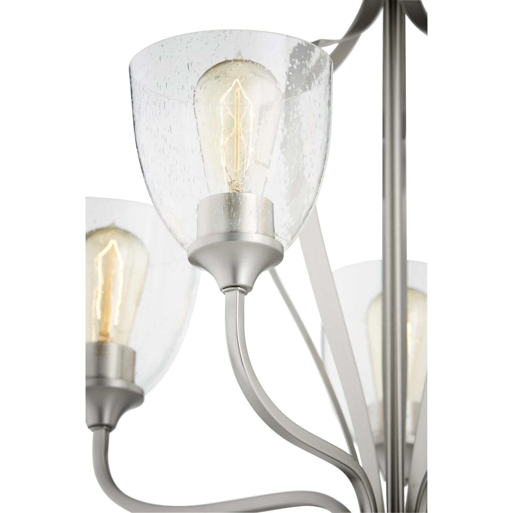 Shown in Satin Nickel finish and Satin Opal shade