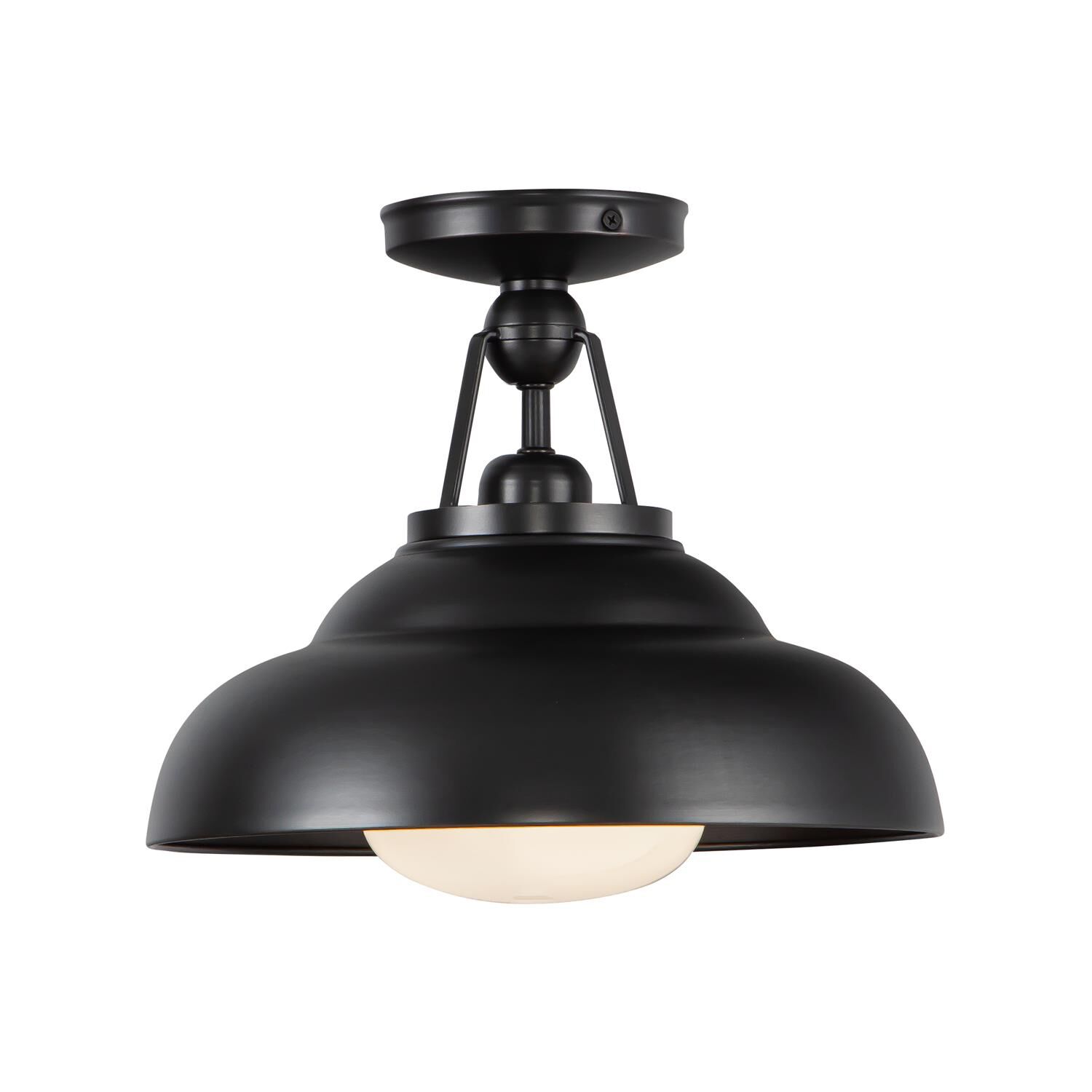 Alan Pepin Palmetto 1 Light Semi Flush Mount by Alora Lighting