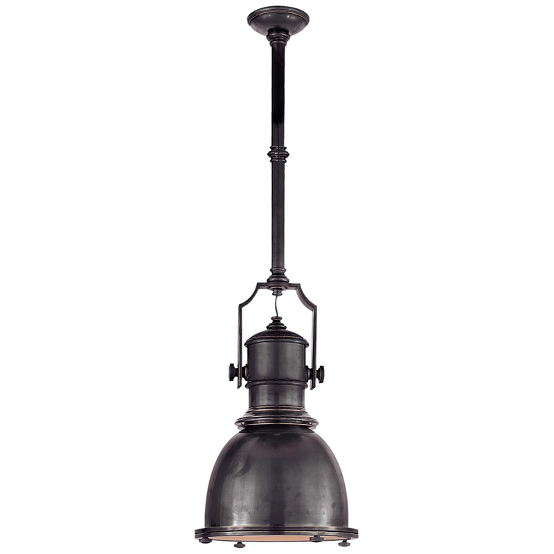 Visual Comfort Signature Collection Chapman & Myers Country Industrial 14 Inch Large Pendant