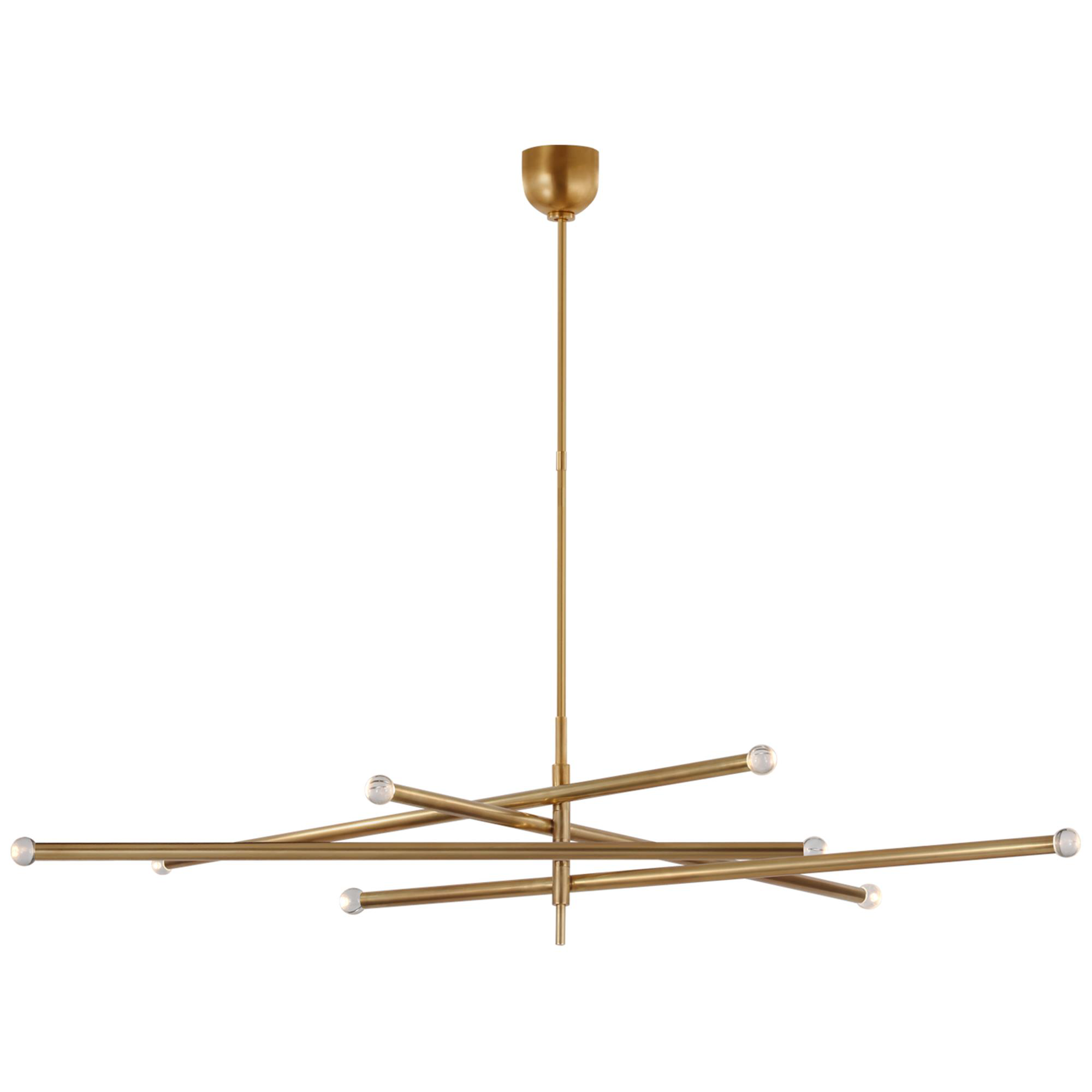Shown in Antique-Burnished Brass finish and Clear glass