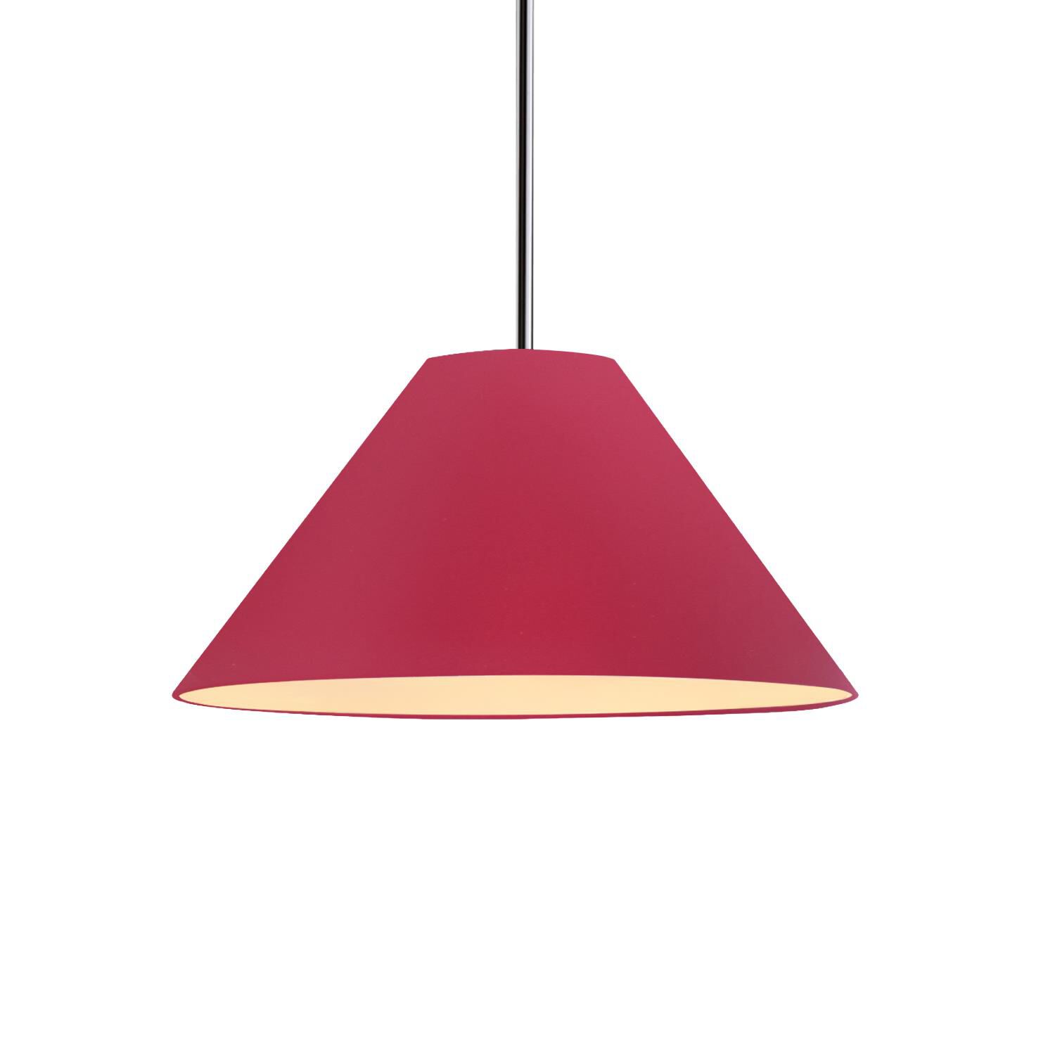Shown in Polished Chrome finish and Cerise shade