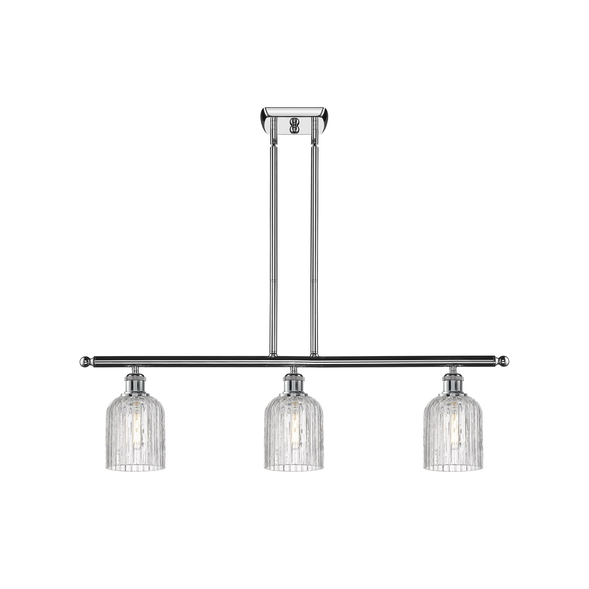 Shown in Polished Chrome finish and Clear glass