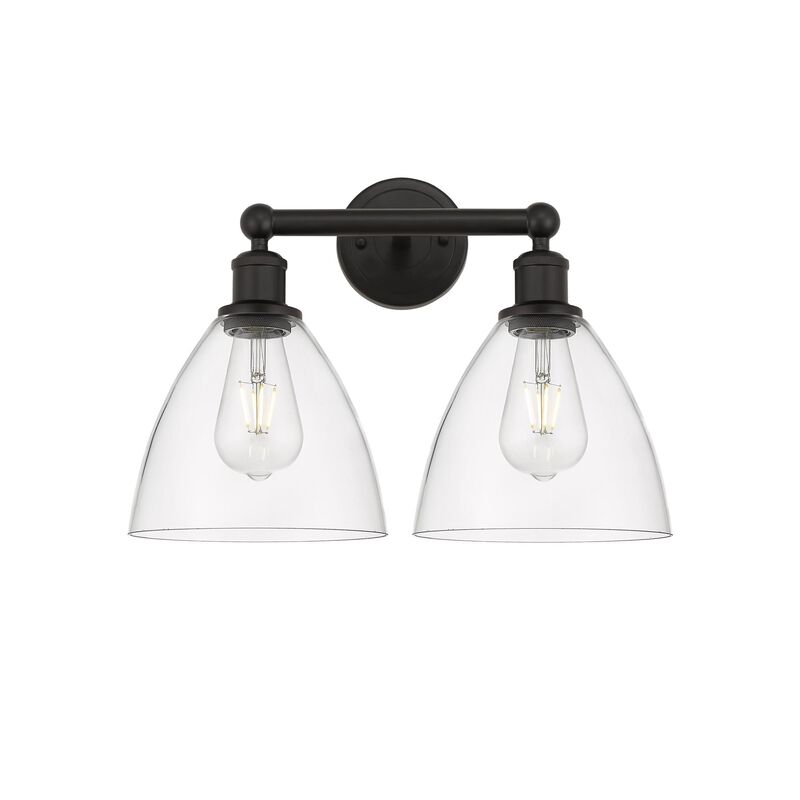 Bruno Marashlian Bristol Glass 16 Inch 2 Light Bath Vanity Light by Innovations Lighting