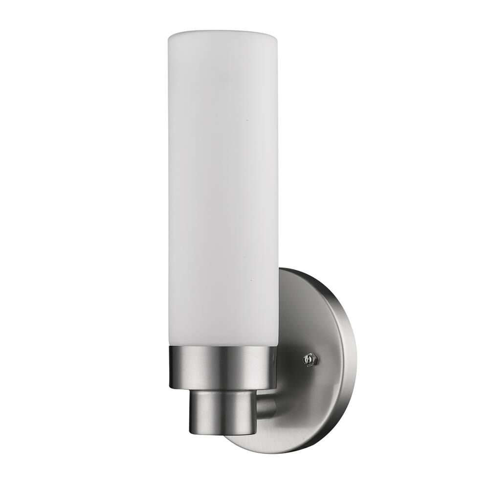 Shown in Satin Nickel finish and Frosted glass and Frosted Glass shade