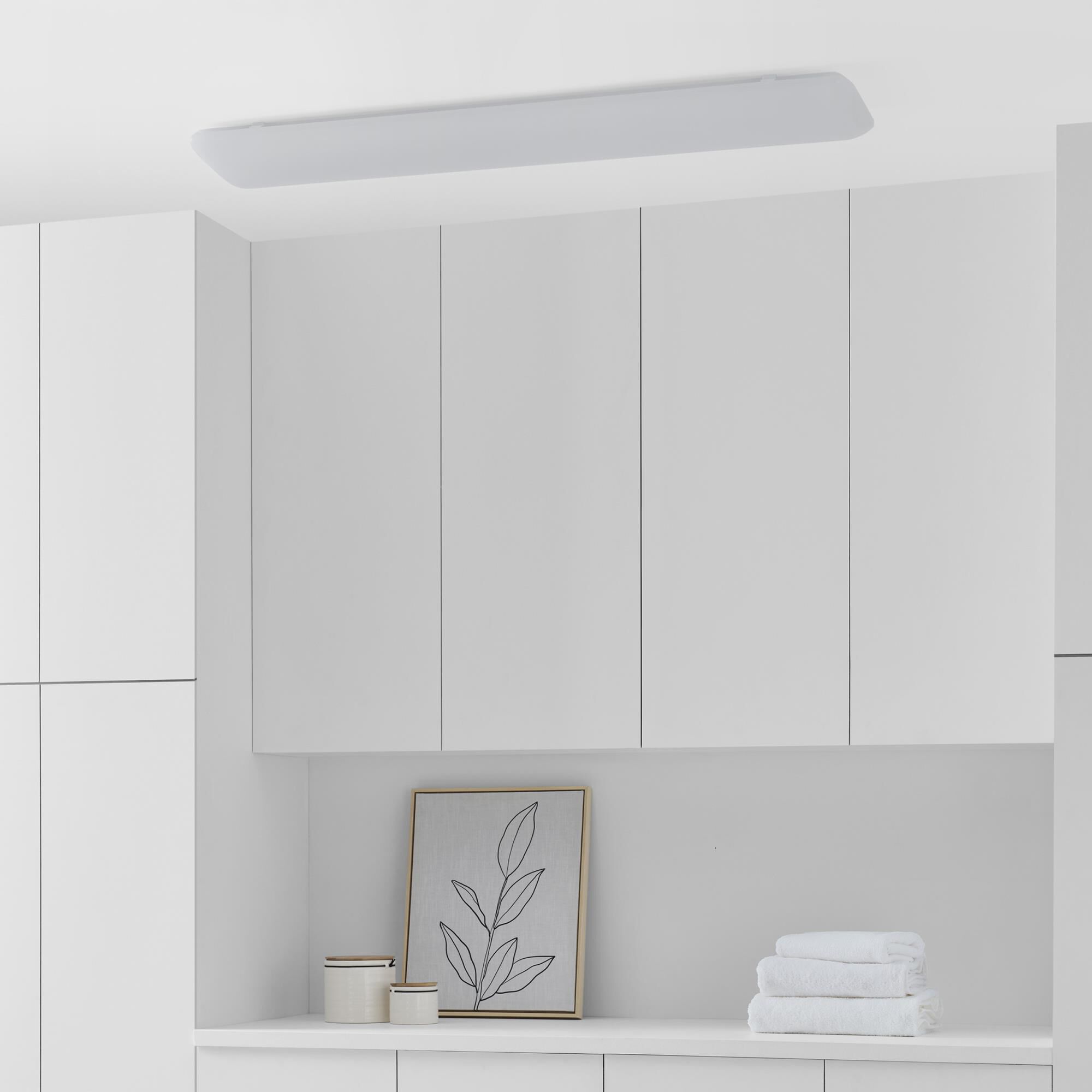 Shown in White finish and White Acrylic Diffuser glass