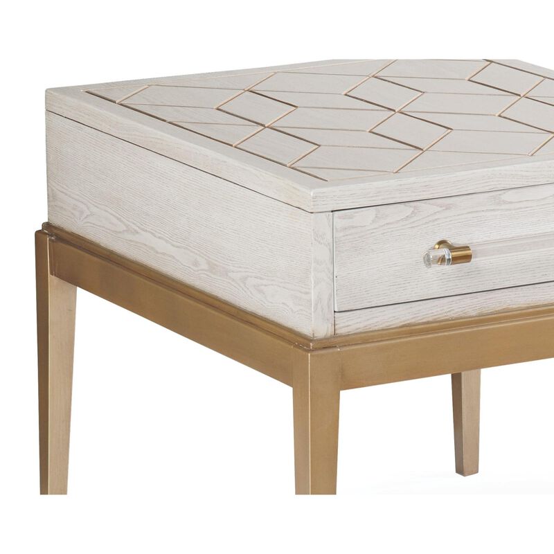 Perrine 28 Inch End Table by Bassett Mirror Company
