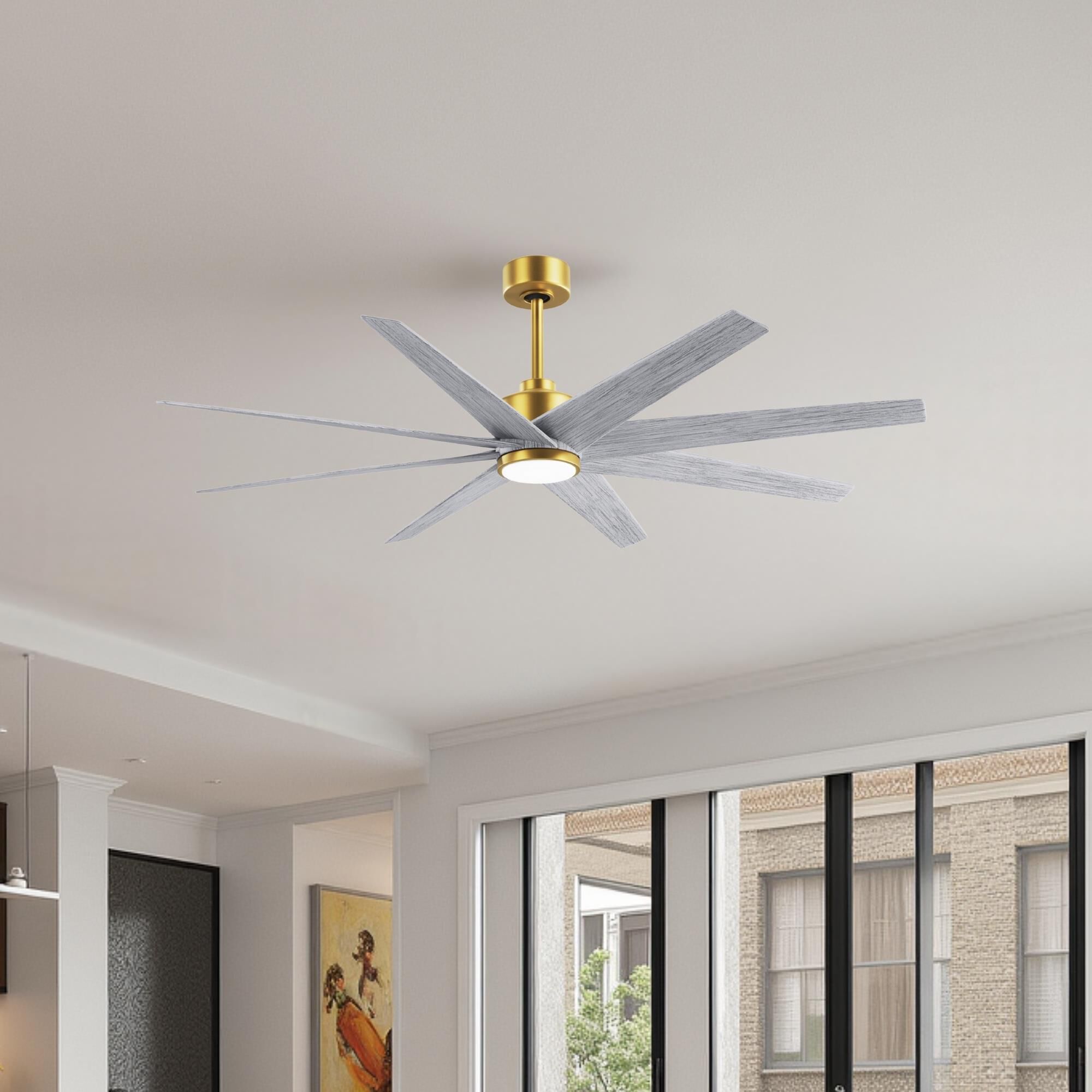 Ariella Outdoor Rated 64 Inch Ceiling Fan with Light Kit by Matthews Fan Company