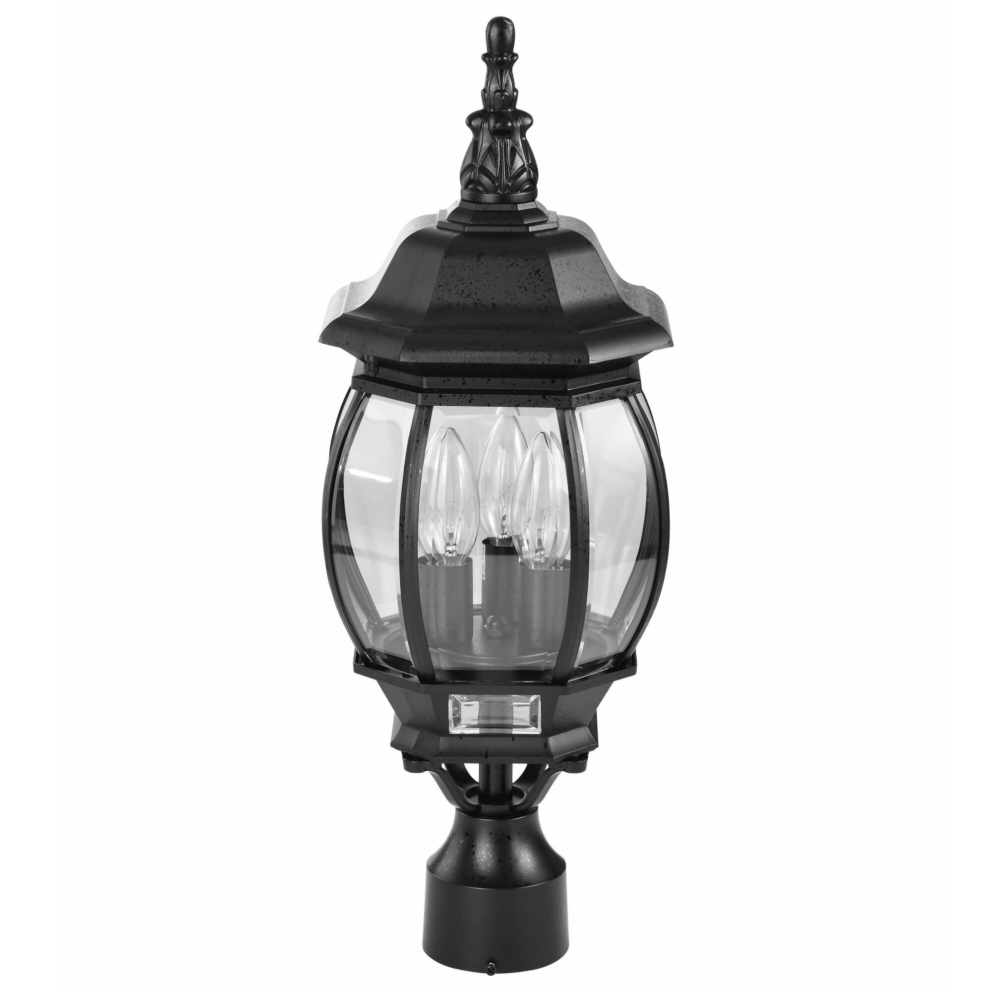 Central Park 21 Inch Tall 3 Light Outdoor Post Lamp by Nuvo Lighting