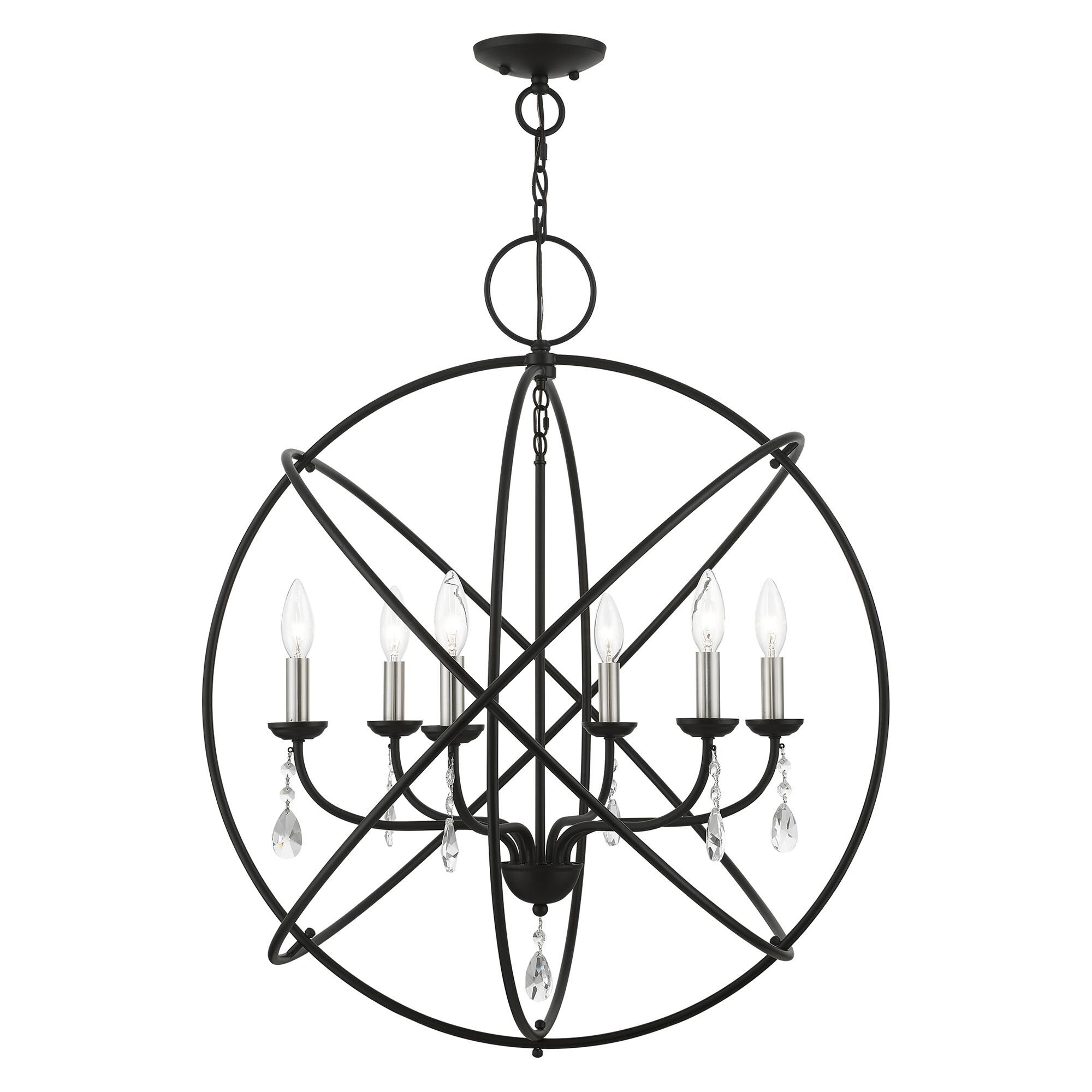 Aria 12 Inch 6 Light Mini Chandelier by Livex Lighting