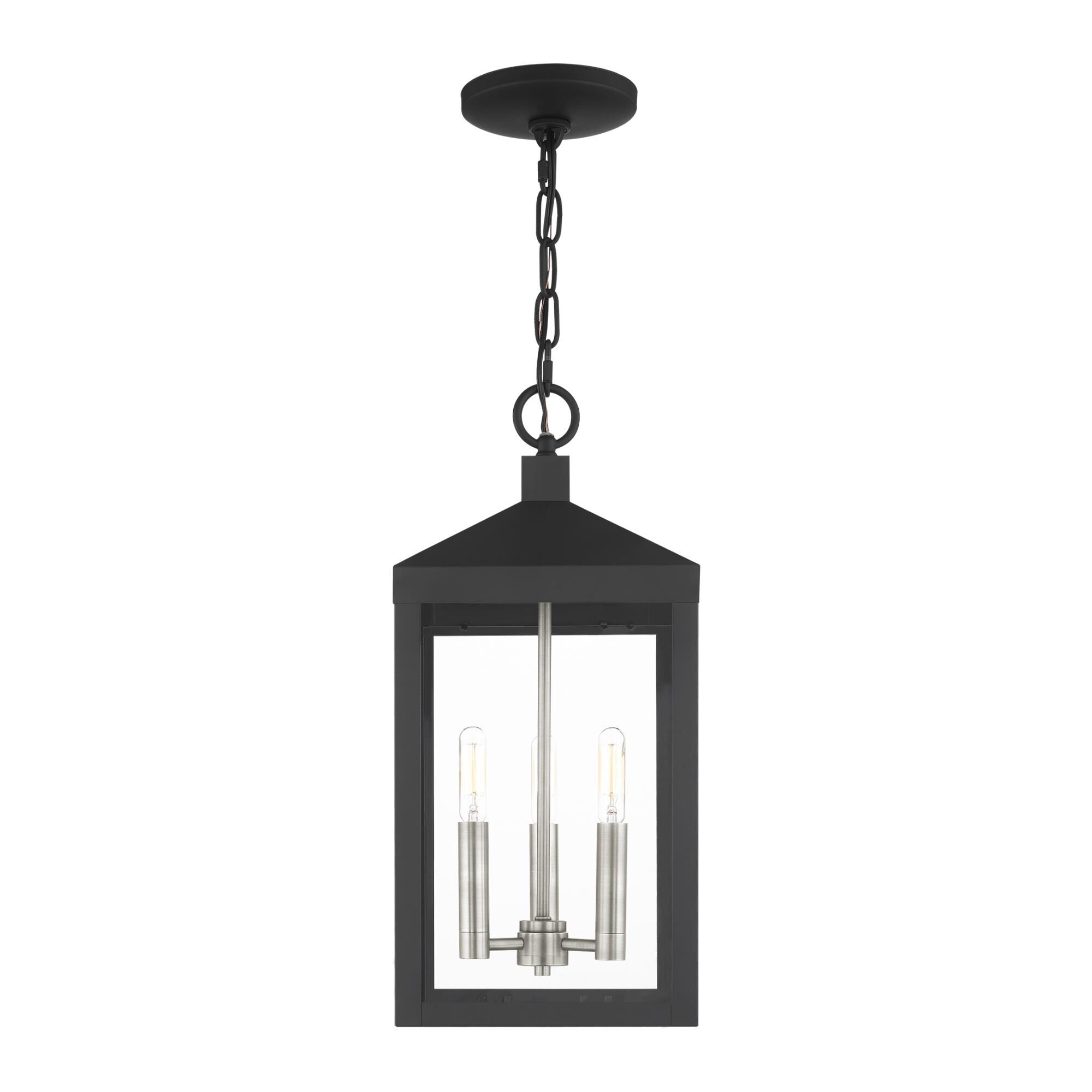 Nyack 18 Inch Tall 3 Light Outdoor Hanging Lantern by Livex Lighting