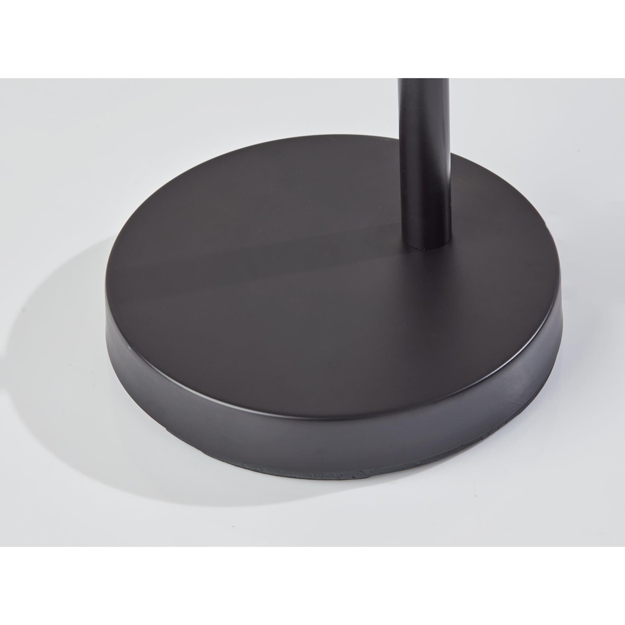 Shown in Black finish and Natural Rattan shade