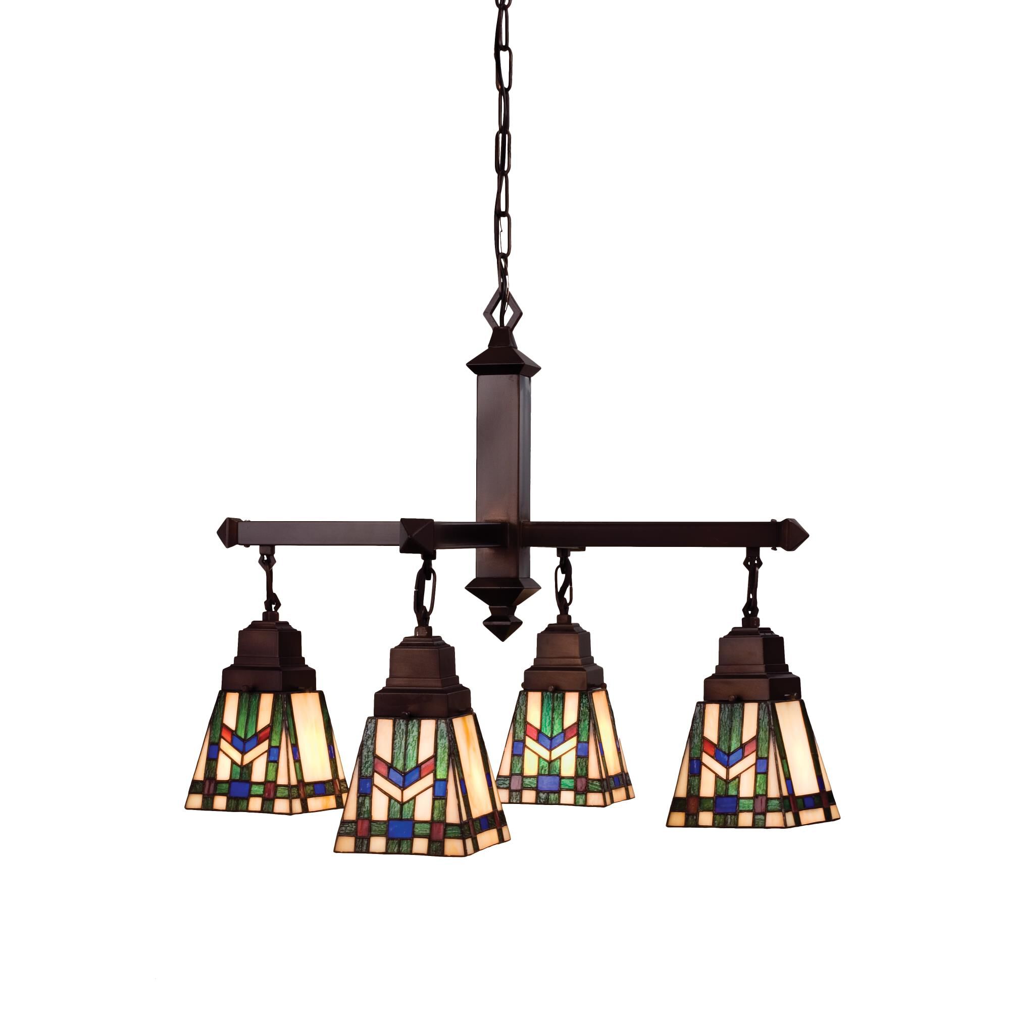 Prairie Wheat 26 Inch 4 Light Chandelier by Meyda Lighting