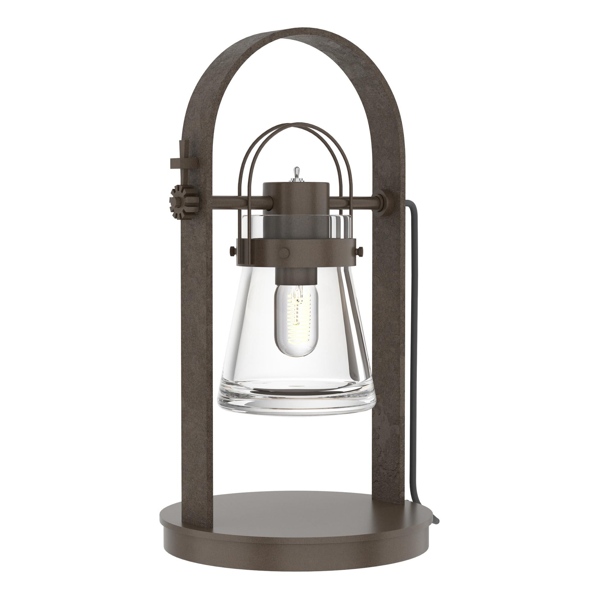 Shown in Bronze finish and Clear  glass