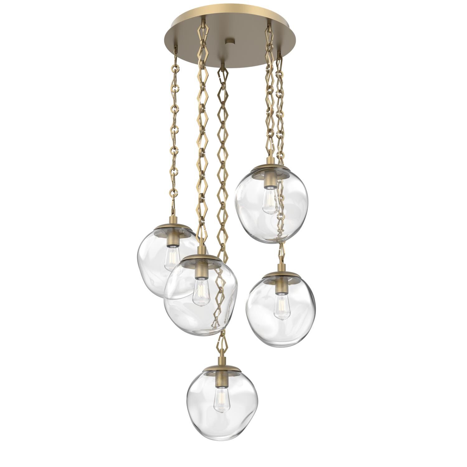 Levi Wilson Aster Bulb 24 Inch Multi Light Pendant by Hammerton Studio
