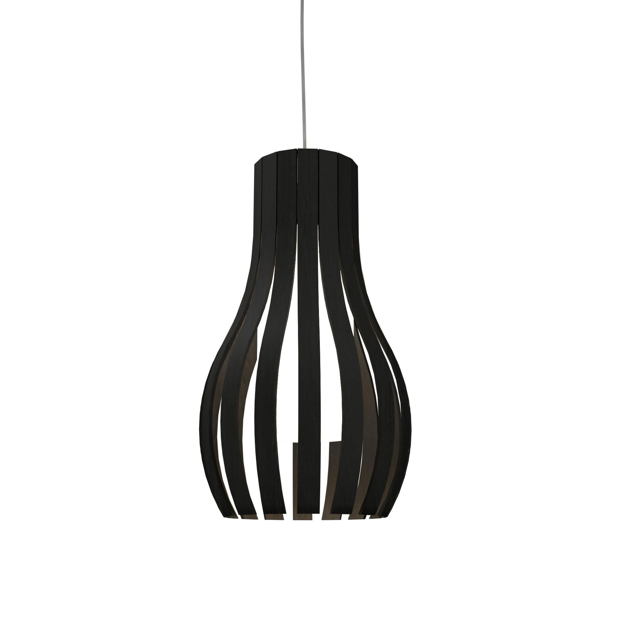 Shown in Charcoal finish and Black and White Raw Cotton shade