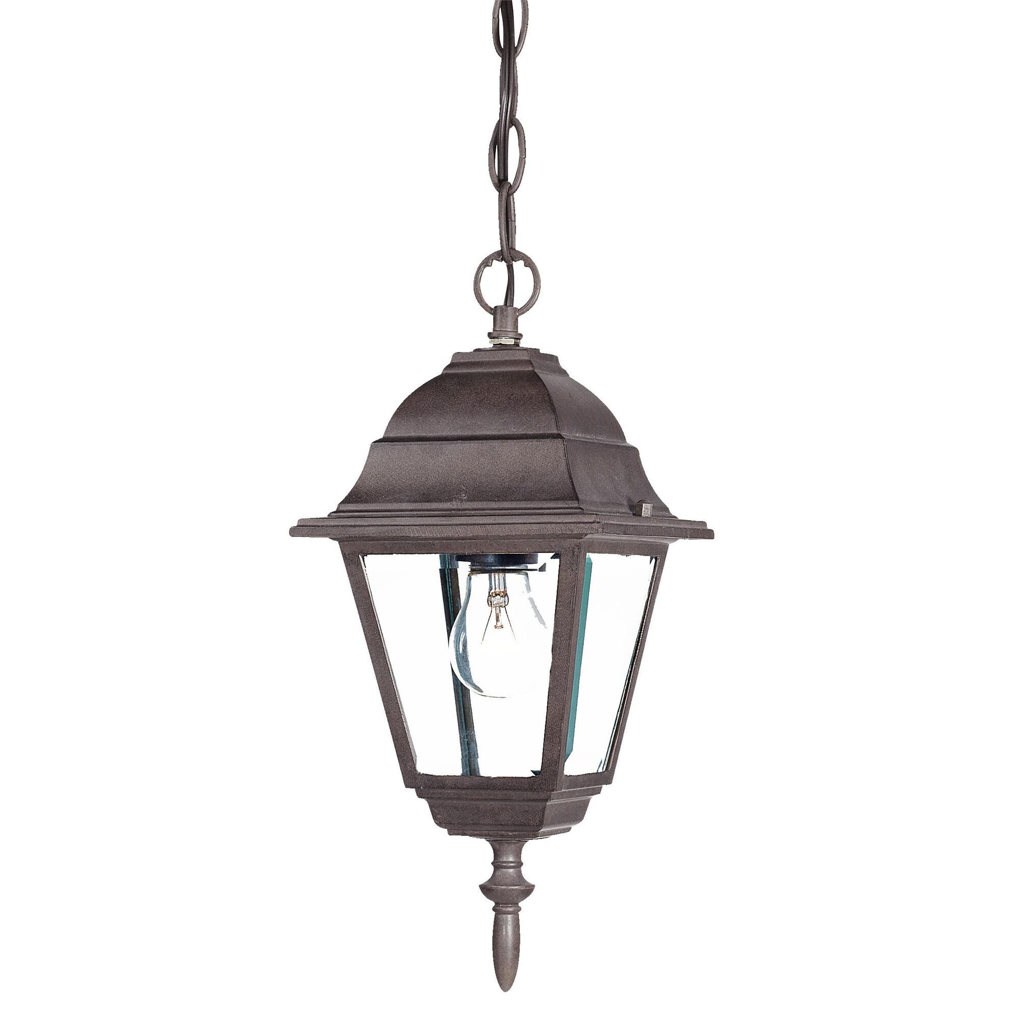 Shown in Burled Walnut finish and Clear glass and Clear Glass Panes shade