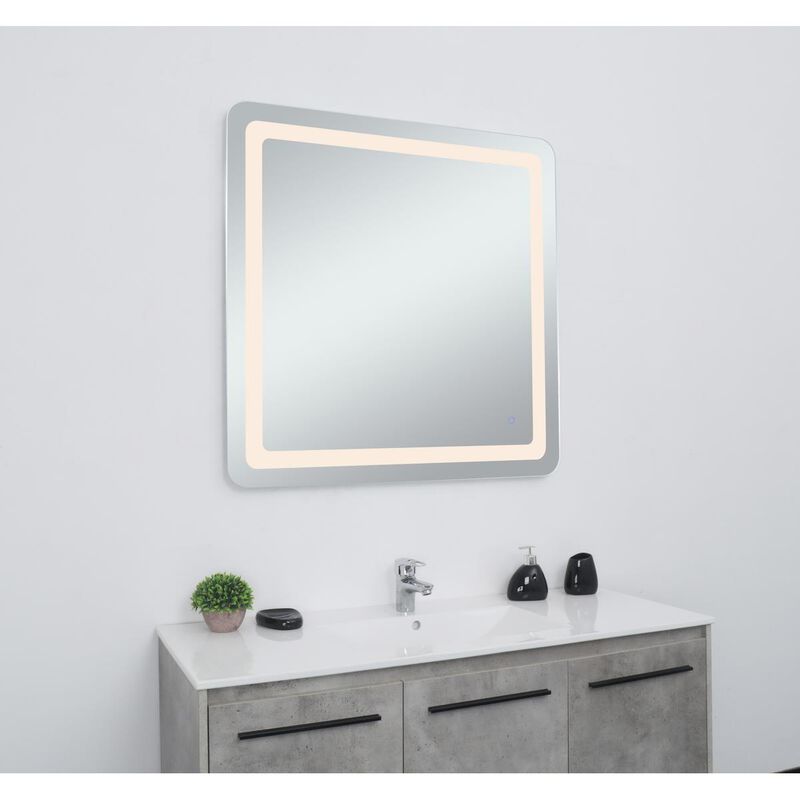 Genesis 36 Inch LED Lighted Mirror by Elegant Decor