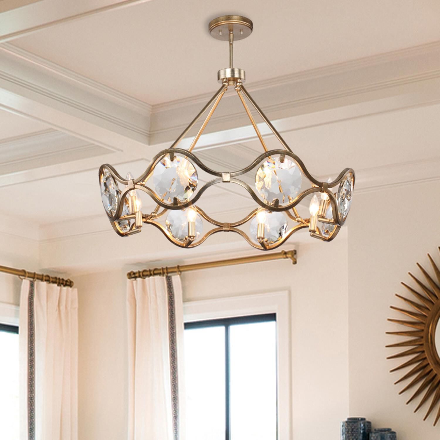 Quincy 29 Inch 8 Light Chandelier by Crystorama