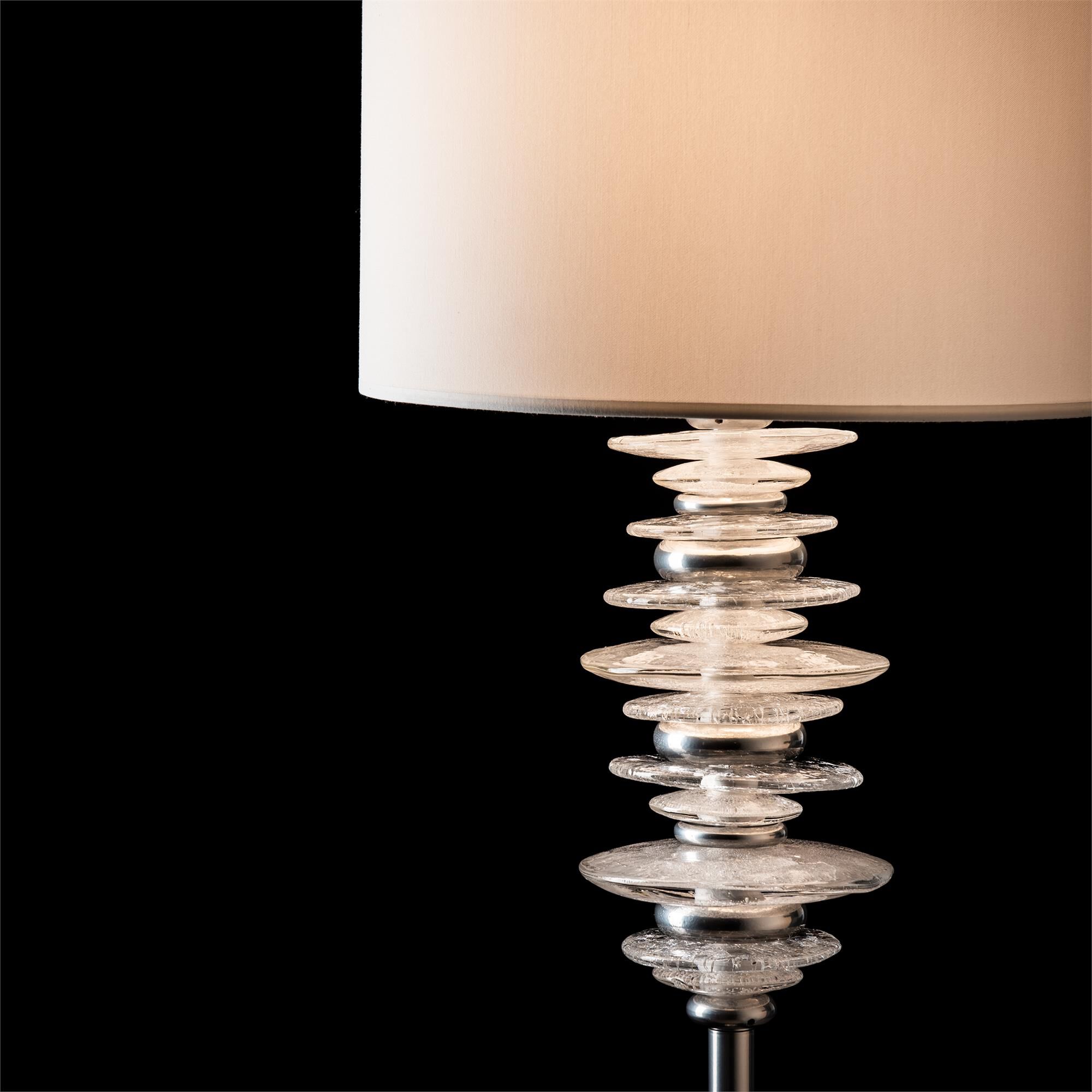Shown in Sterling finish and White shade
