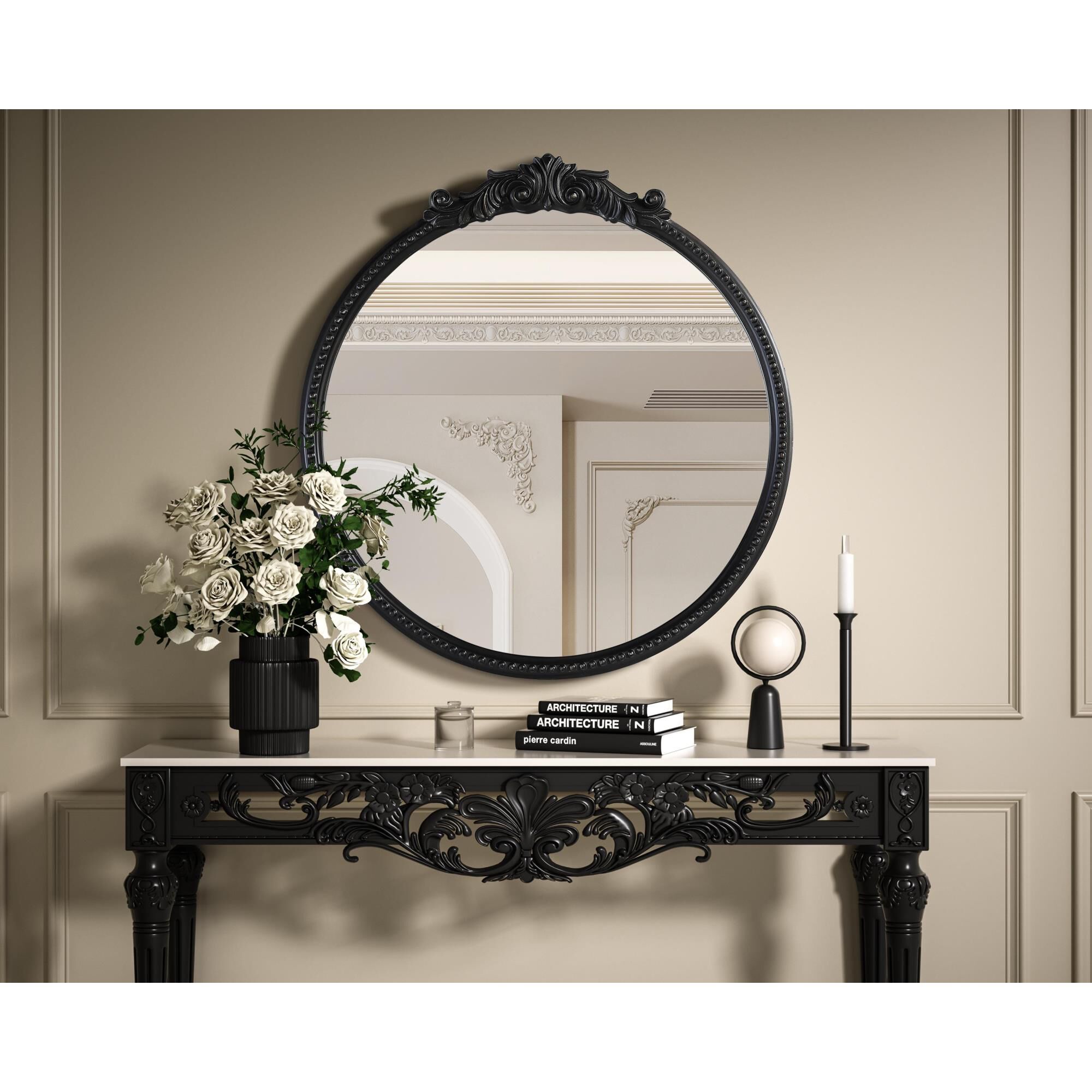 Naomi 32 Inch Decorative Mirror by Elegant Decor