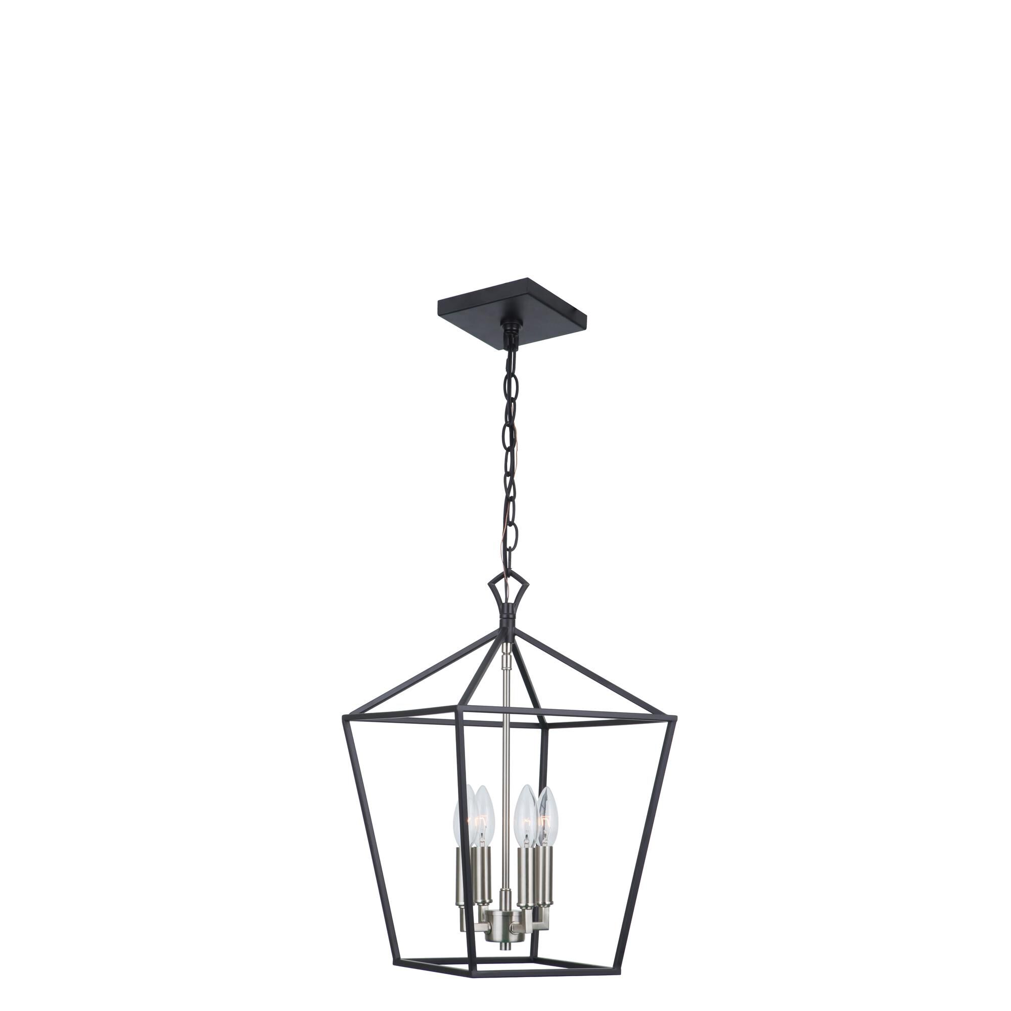 Shown in Flat Black/Brushed Polished Nickel finish