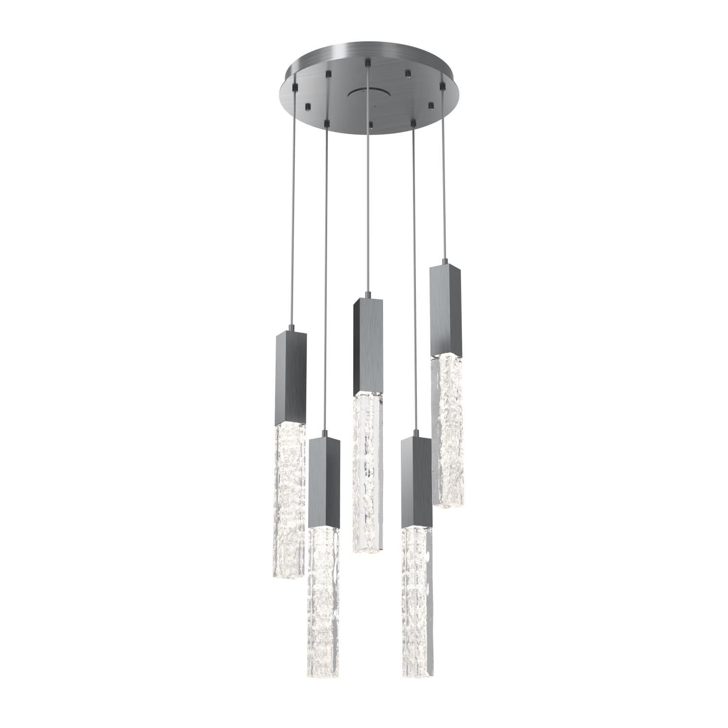 Glacier 16 Inch 5 Light LED Multi Light Pendant by Hammerton Studio