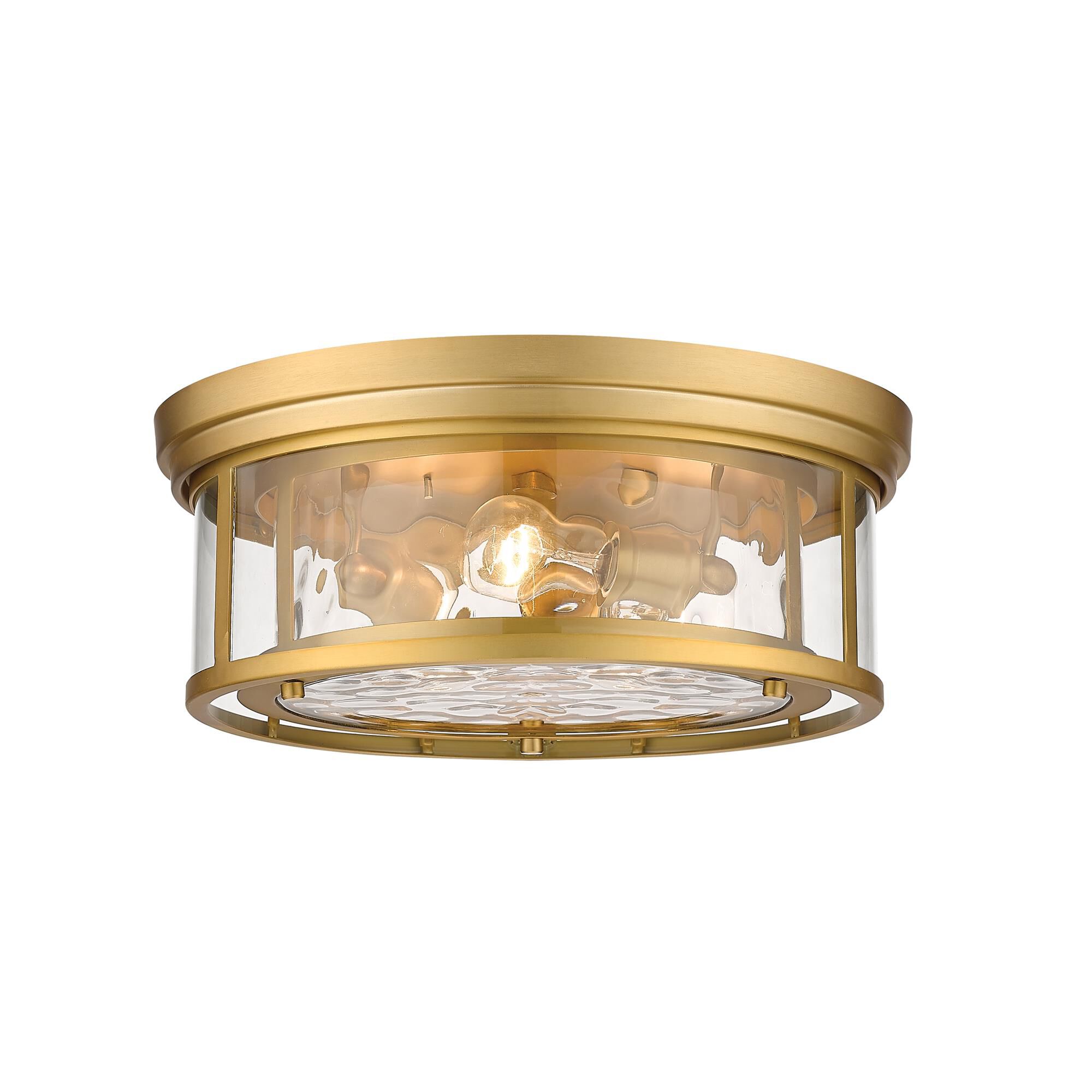 Shown in Olde Brass finish and Glass shade