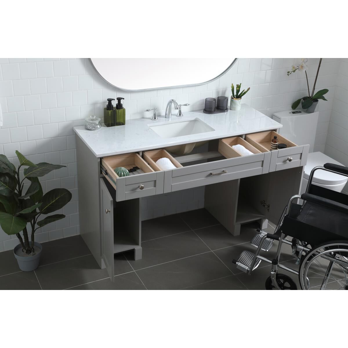 Cooper 54 Inch Bath Vanity by Elegant Decor