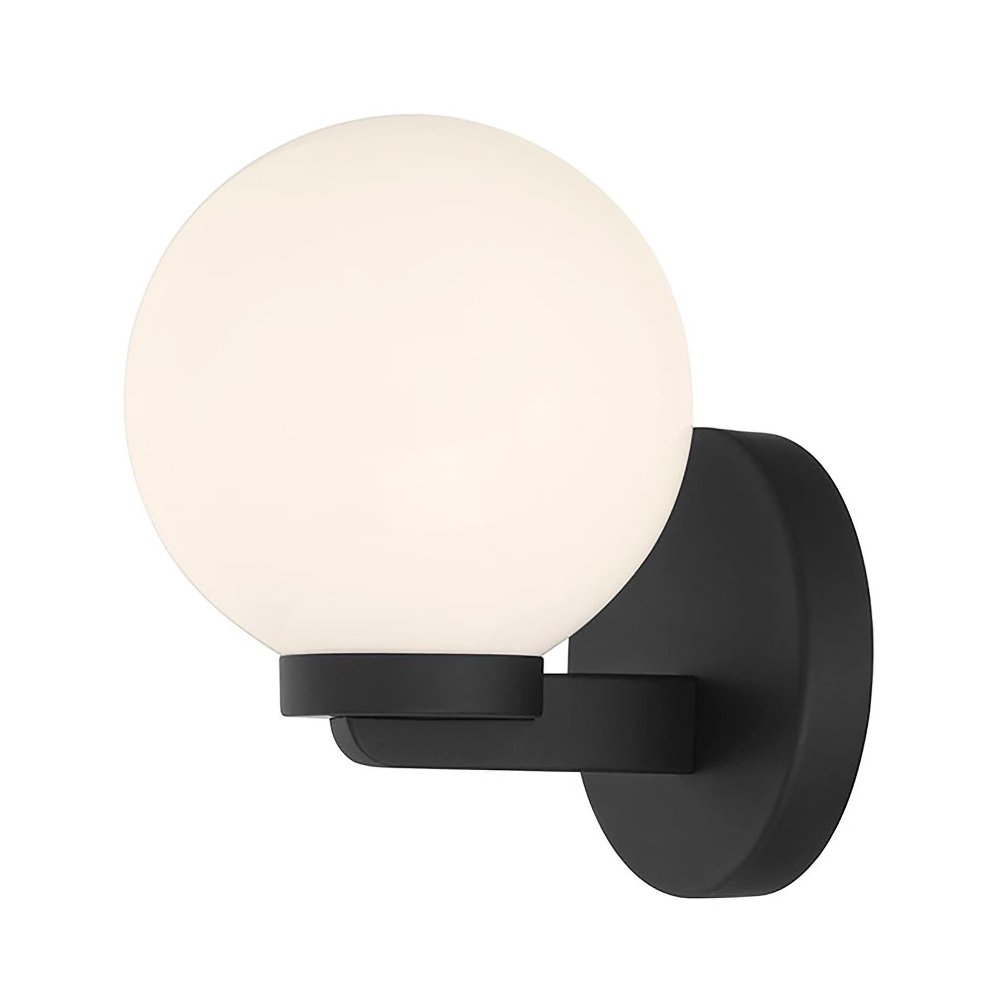 Shown in Matte Black finish and Shiny Opal glass