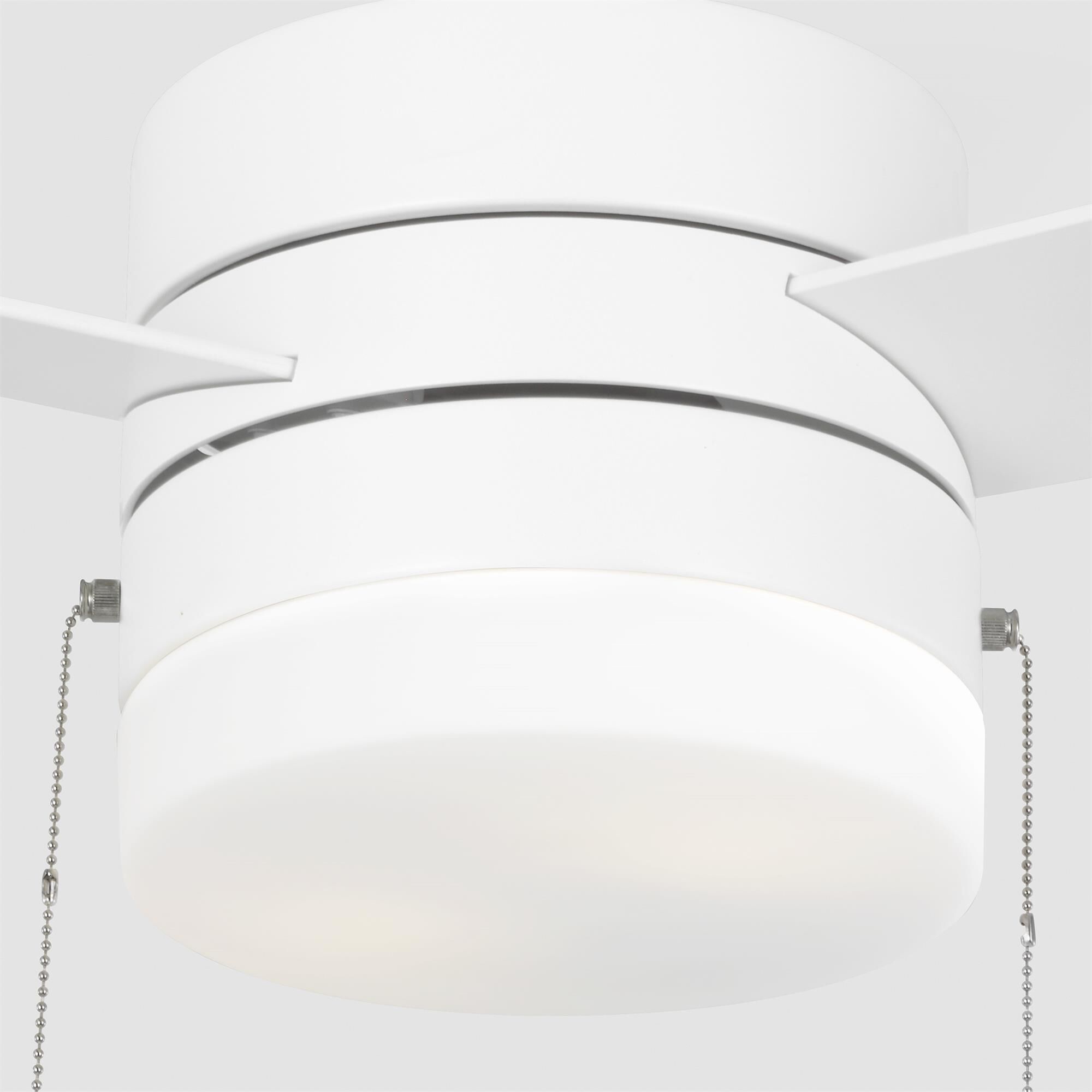 Shown in Matte White finish and Matte White glass