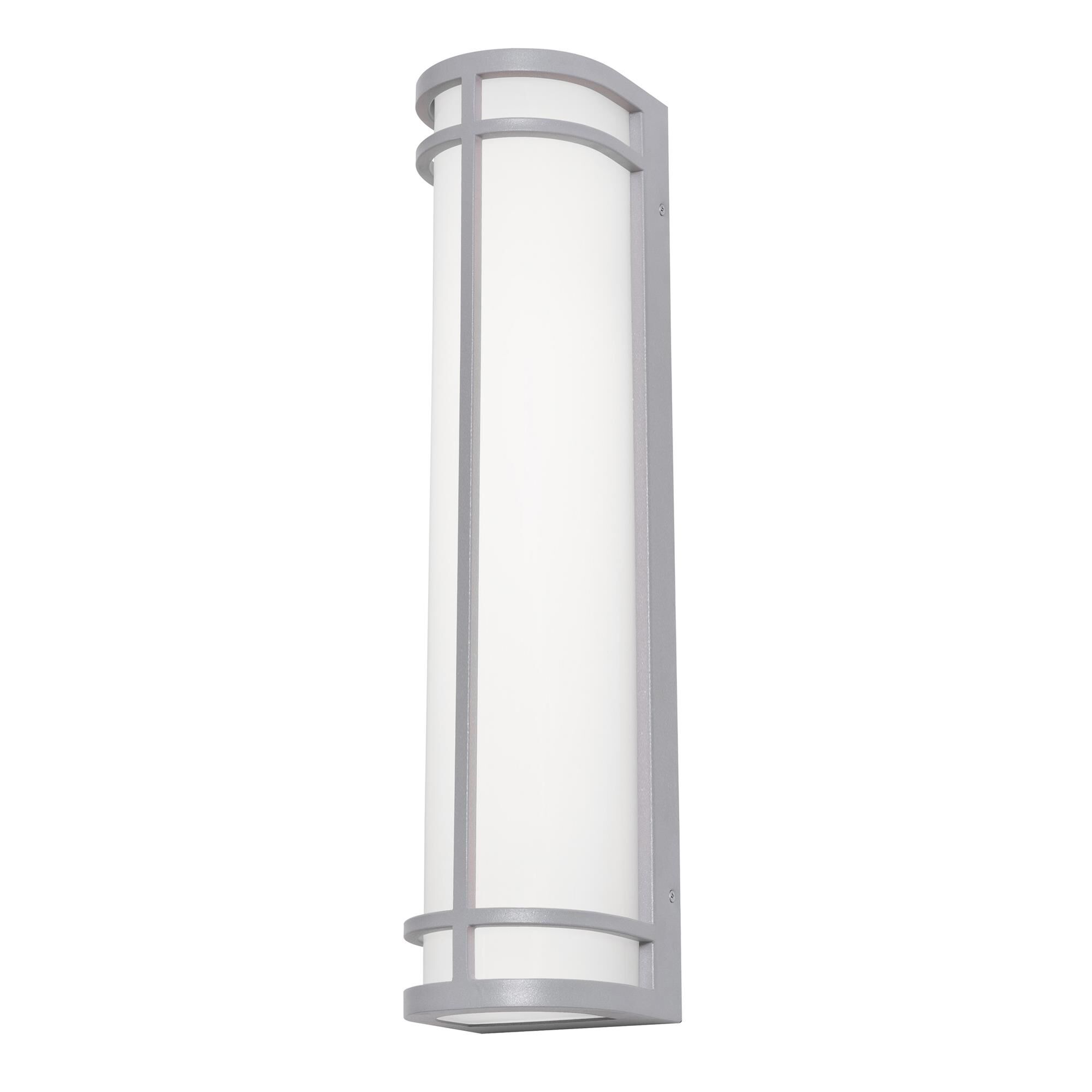 Shown in Textured Grey finish and White Acrylic Diffuser glass