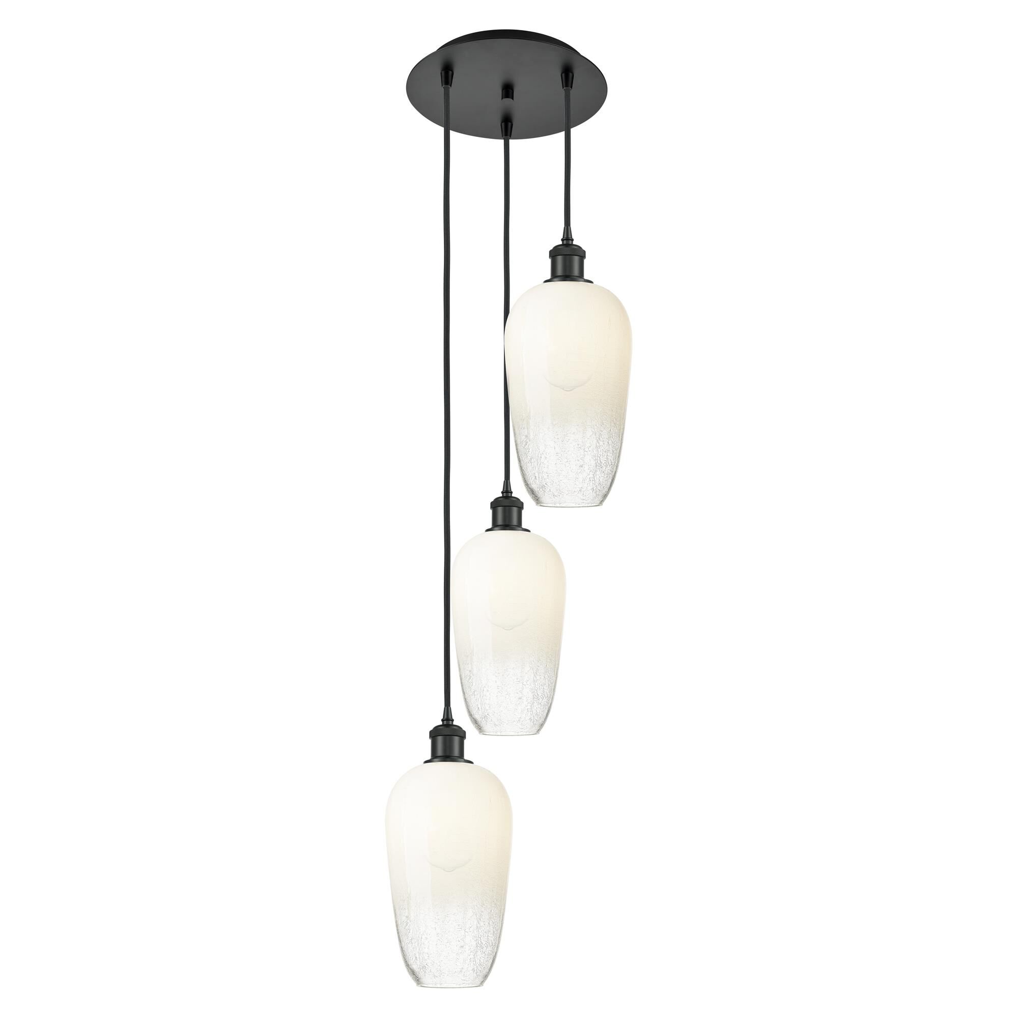 Shown in Matte Black finish and Opal glass