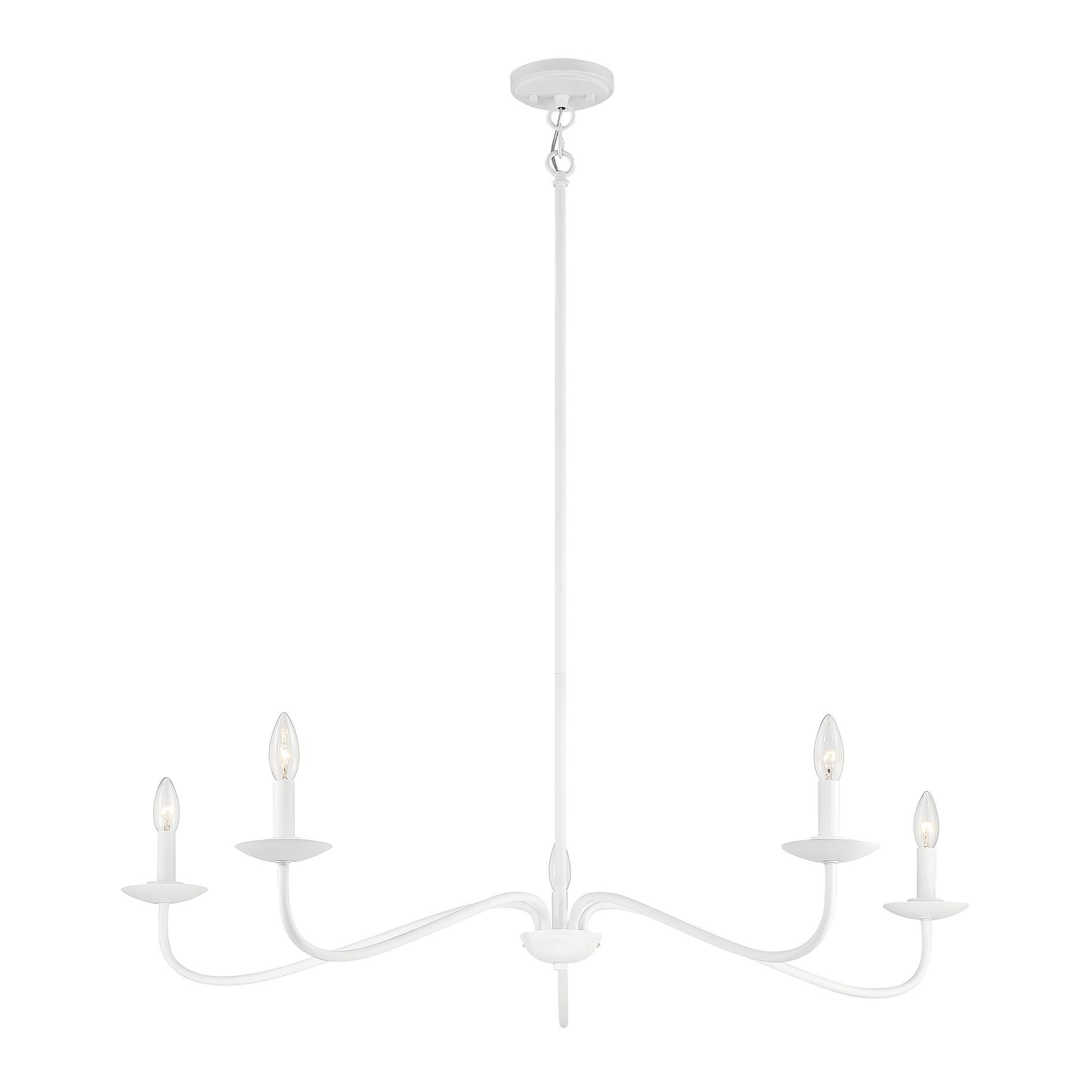 42 Inch 5 Light LED Chandelier by Meridian Lighting
