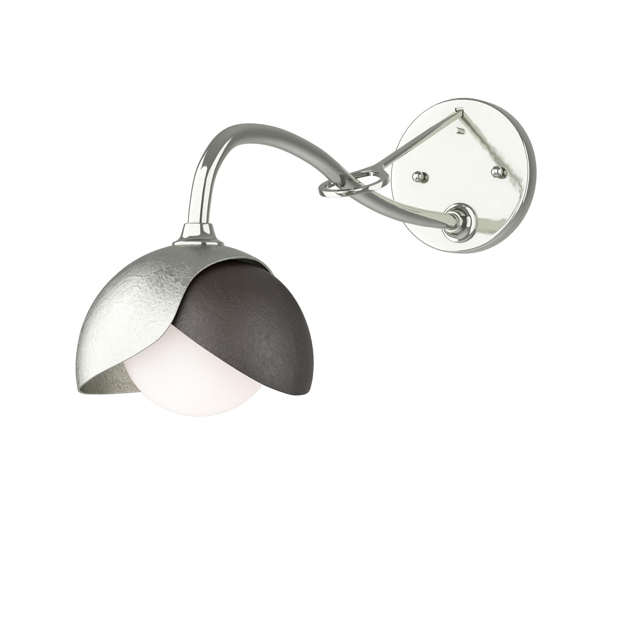Shown in Sterling finish and Opal glass and Oil Rubbed Bronze (14) accent