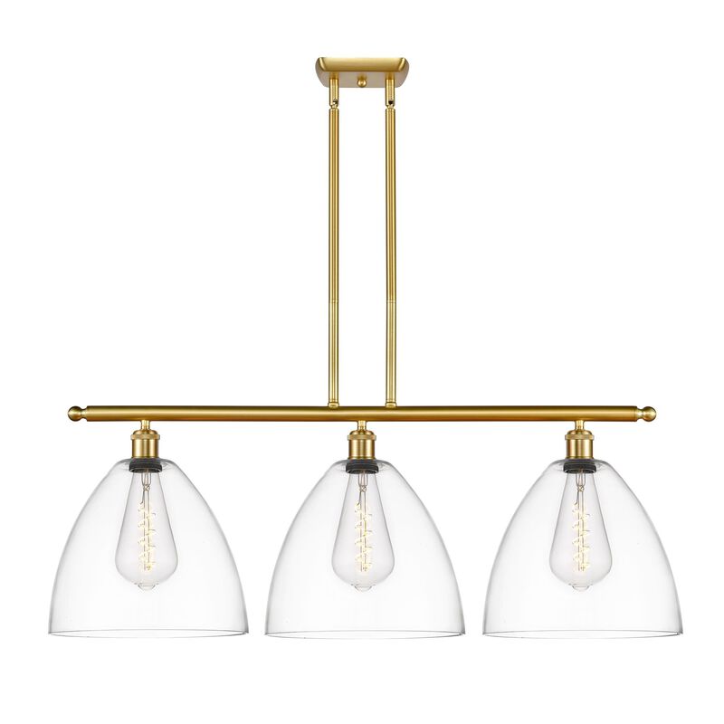 Bruno Marashlian Ballston Dome 38 Inch 3 Light Linear Suspension Light by Innovations Lighting