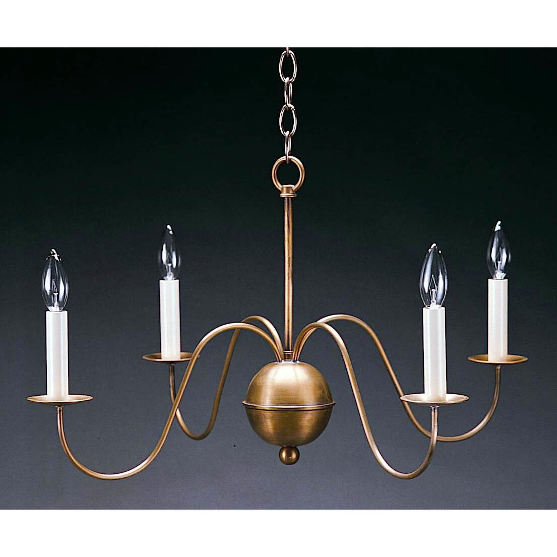 26 Inch 4 Light Chandelier by Northeast Lantern