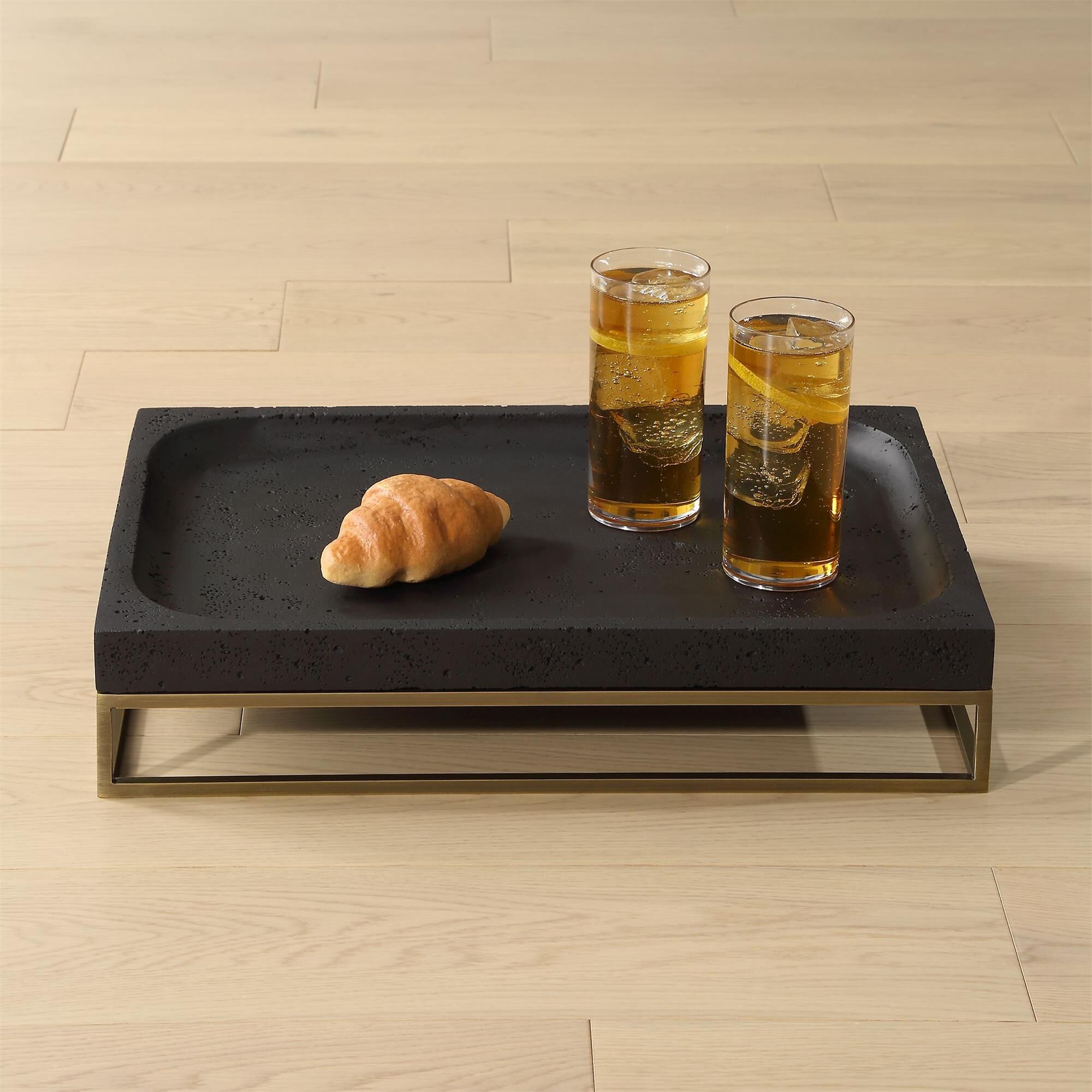 David Frisch Shadowstone 18 Inch Tray by Uttermost