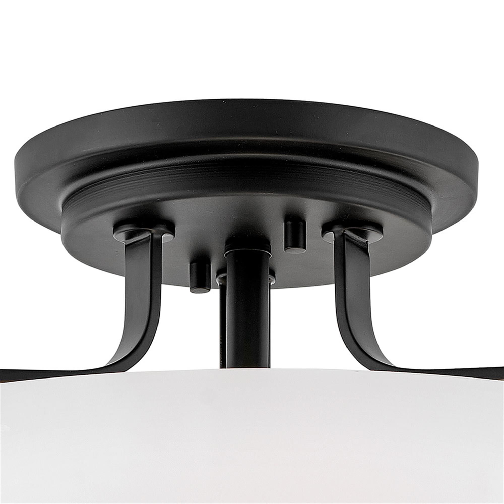 Harper 18 Inch 3 Light Semi Flush Mount,