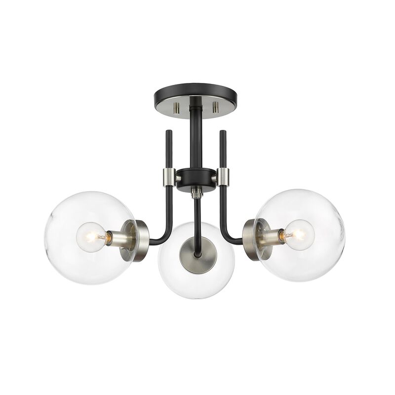 Parsons 22 Inch 3 Light Semi Flush Mount by Z-Lite